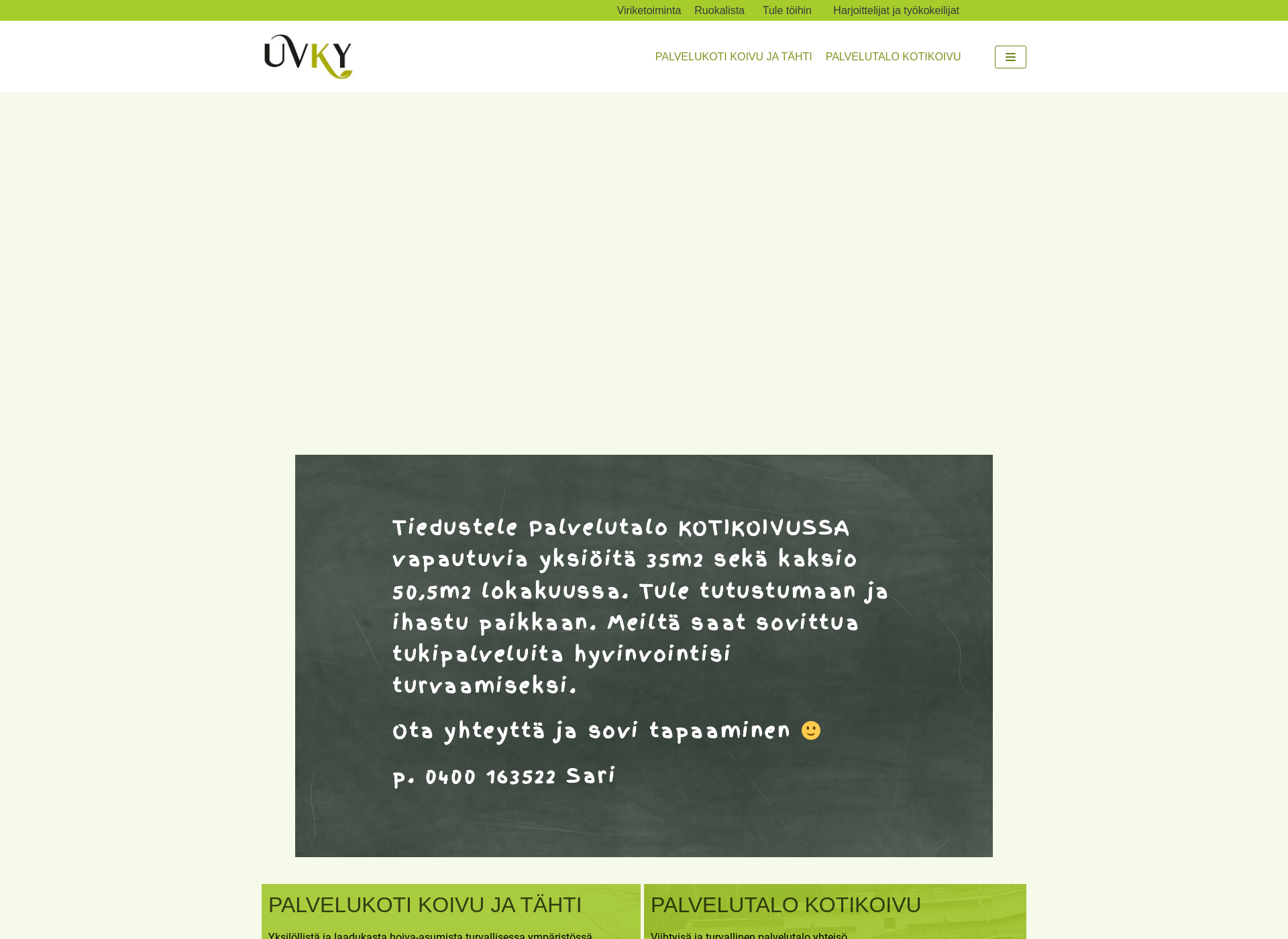 Screenshot for uvky.fi