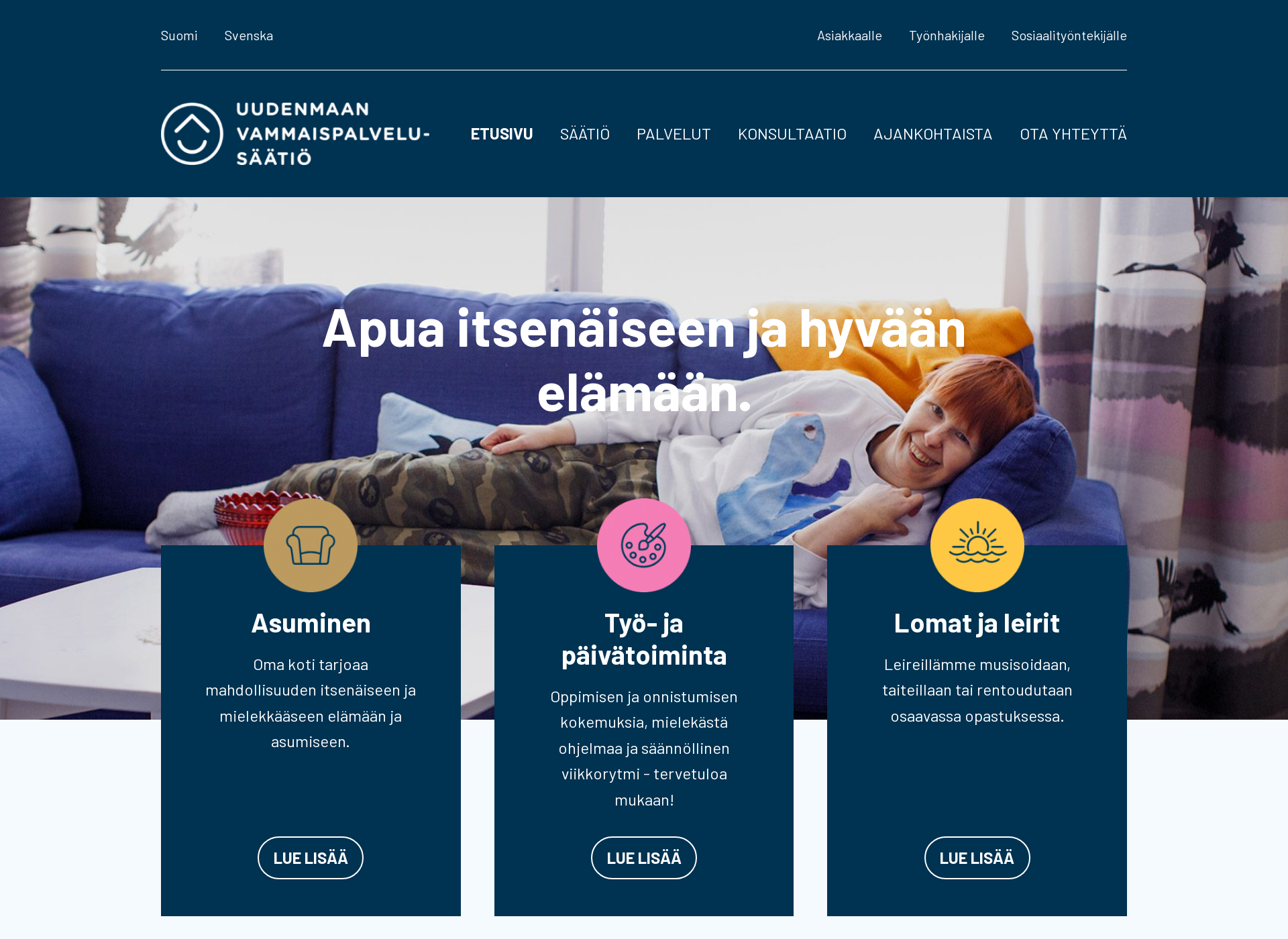 Skärmdump för uvps.fi