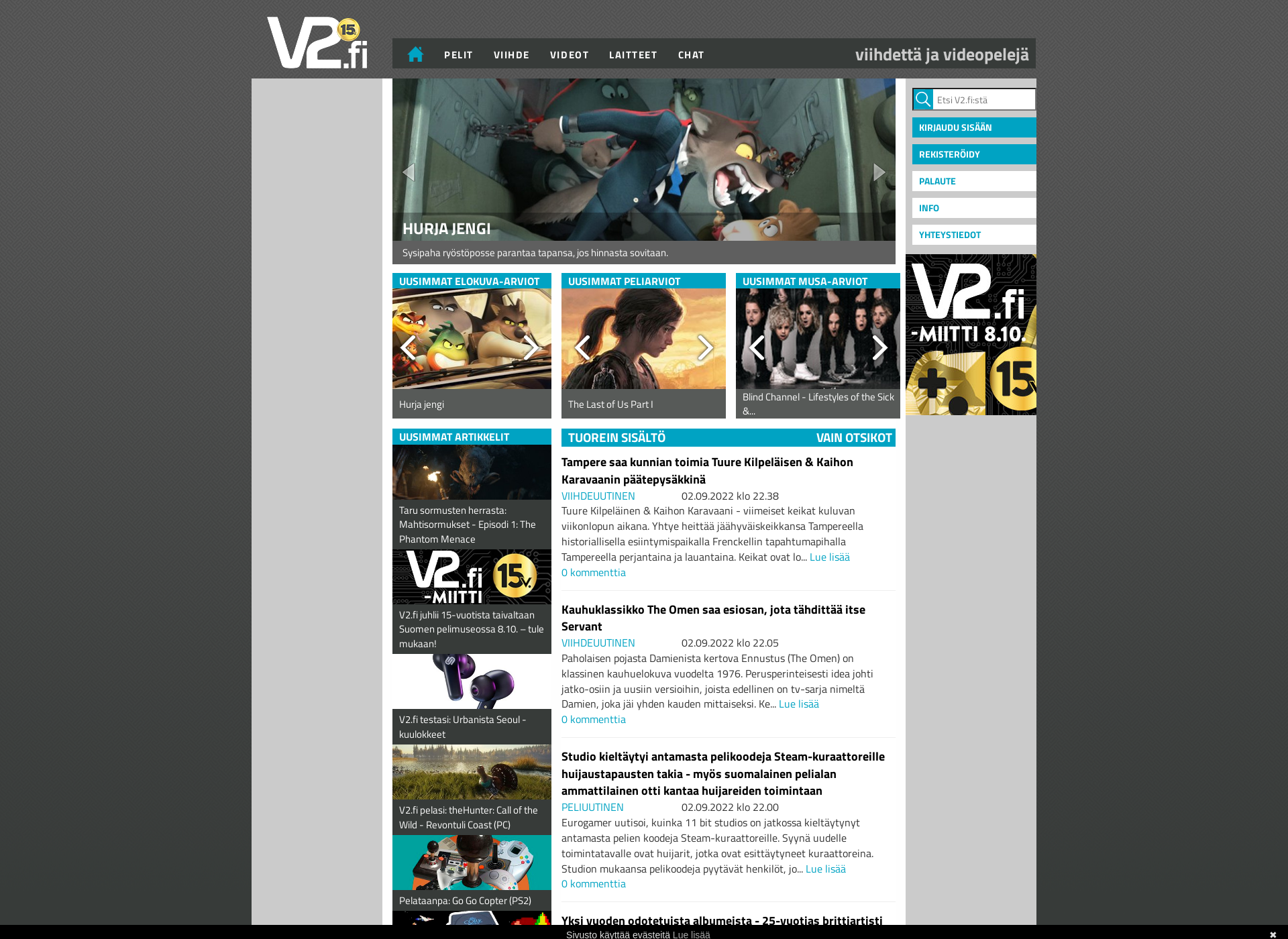 Screenshot for v2.fi
