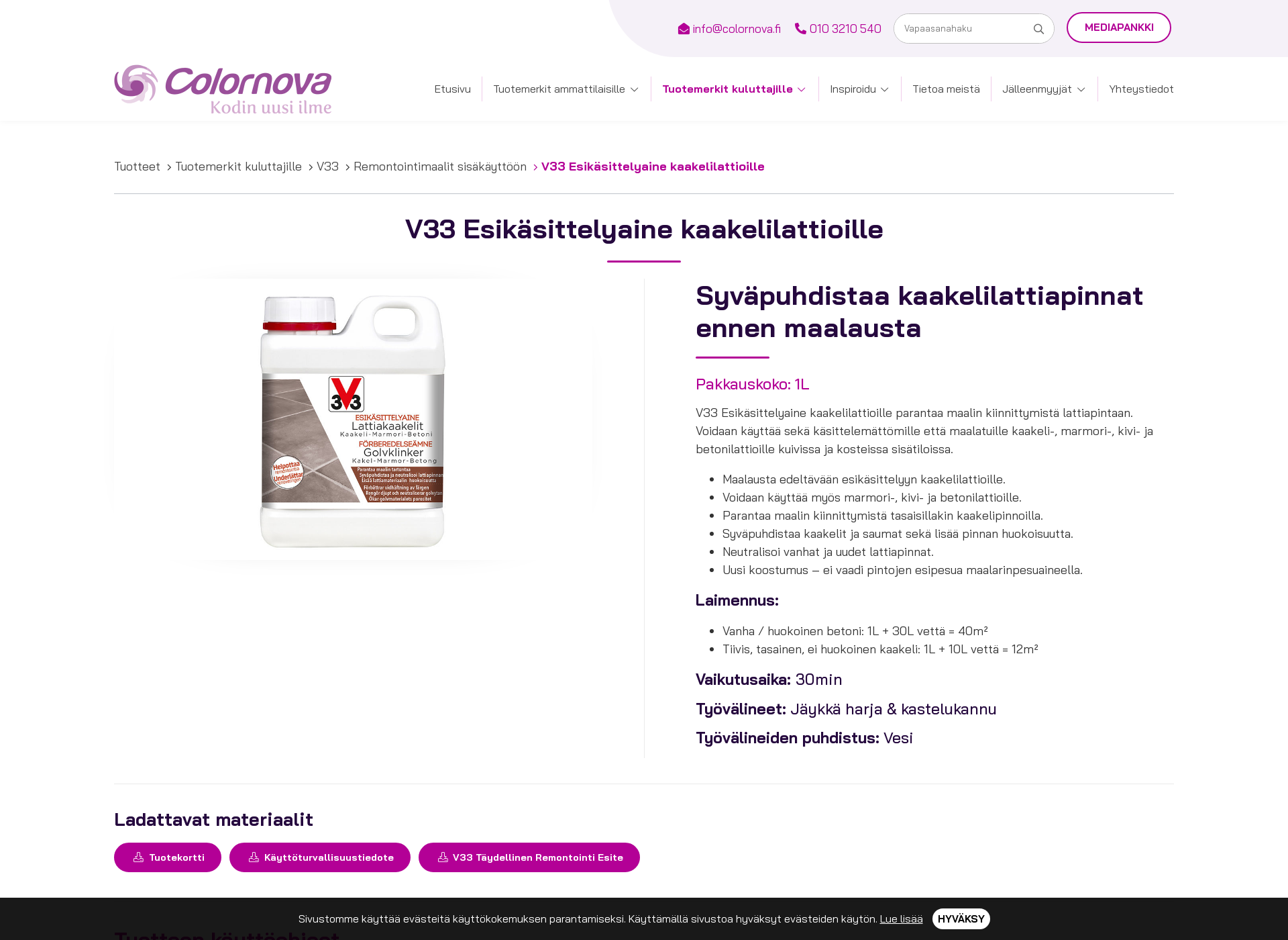 Screenshot for v33.fi