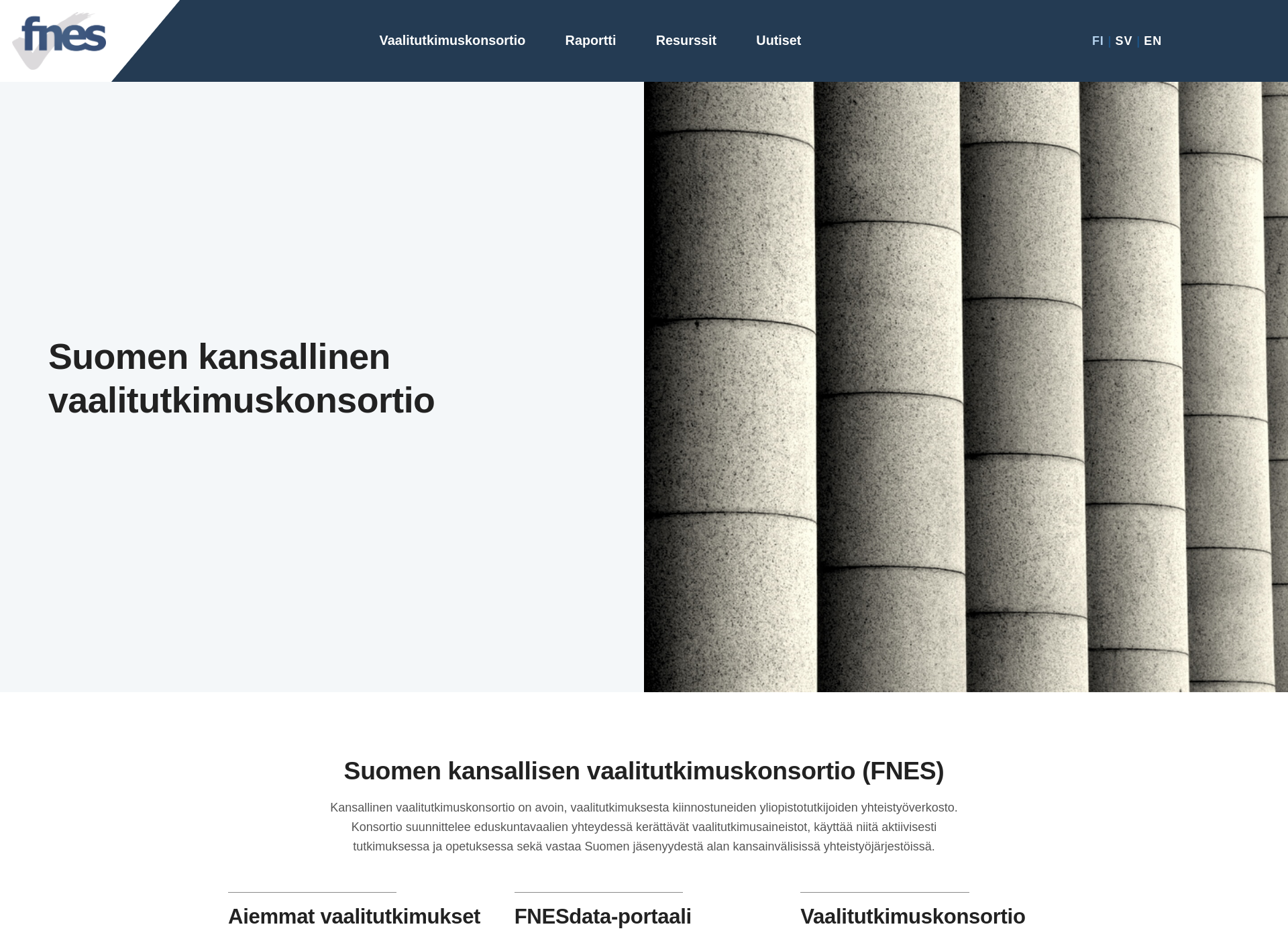 Screenshot for vaalitutkimus.fi