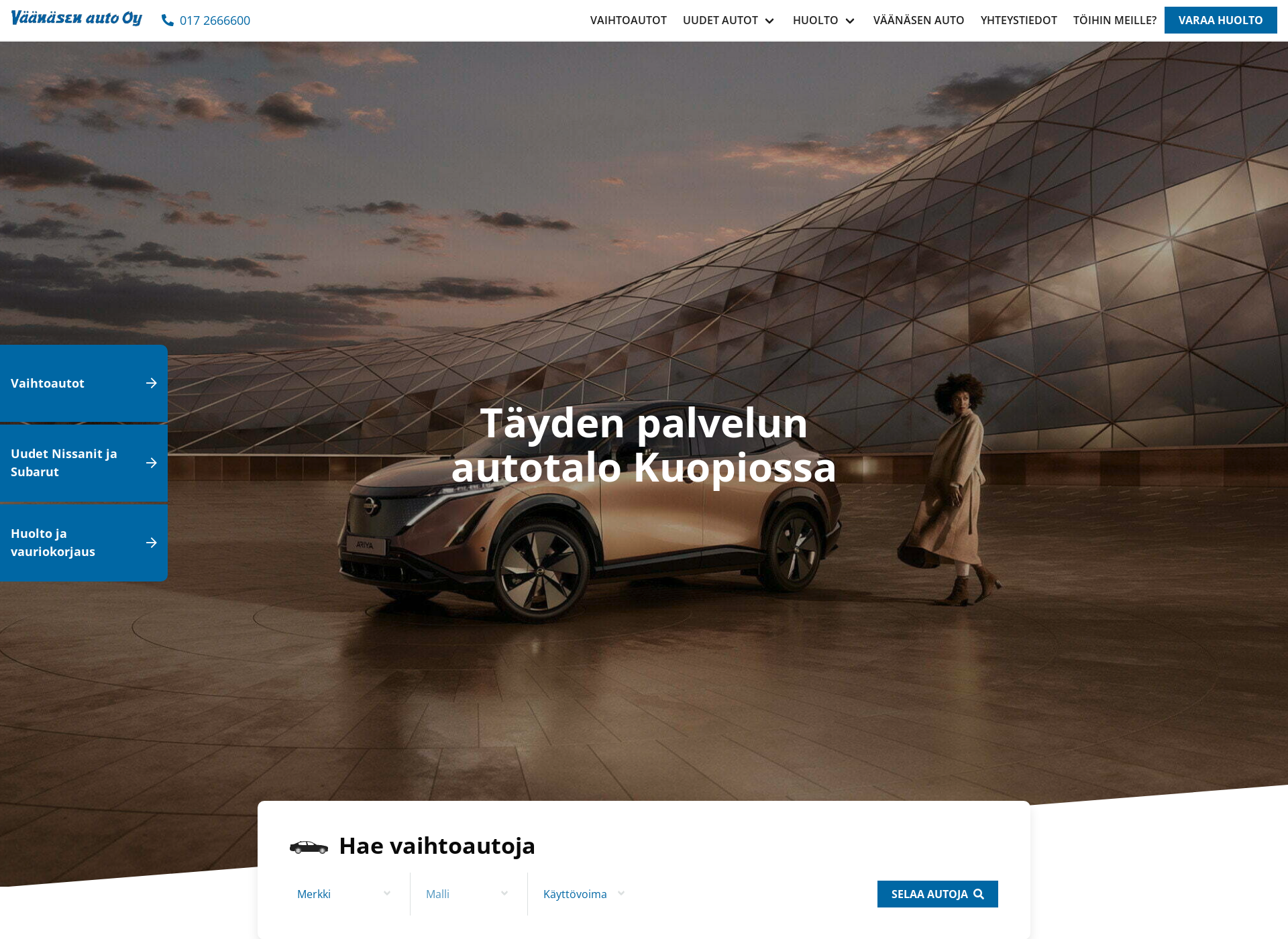 Screenshot for vaanasenauto.fi