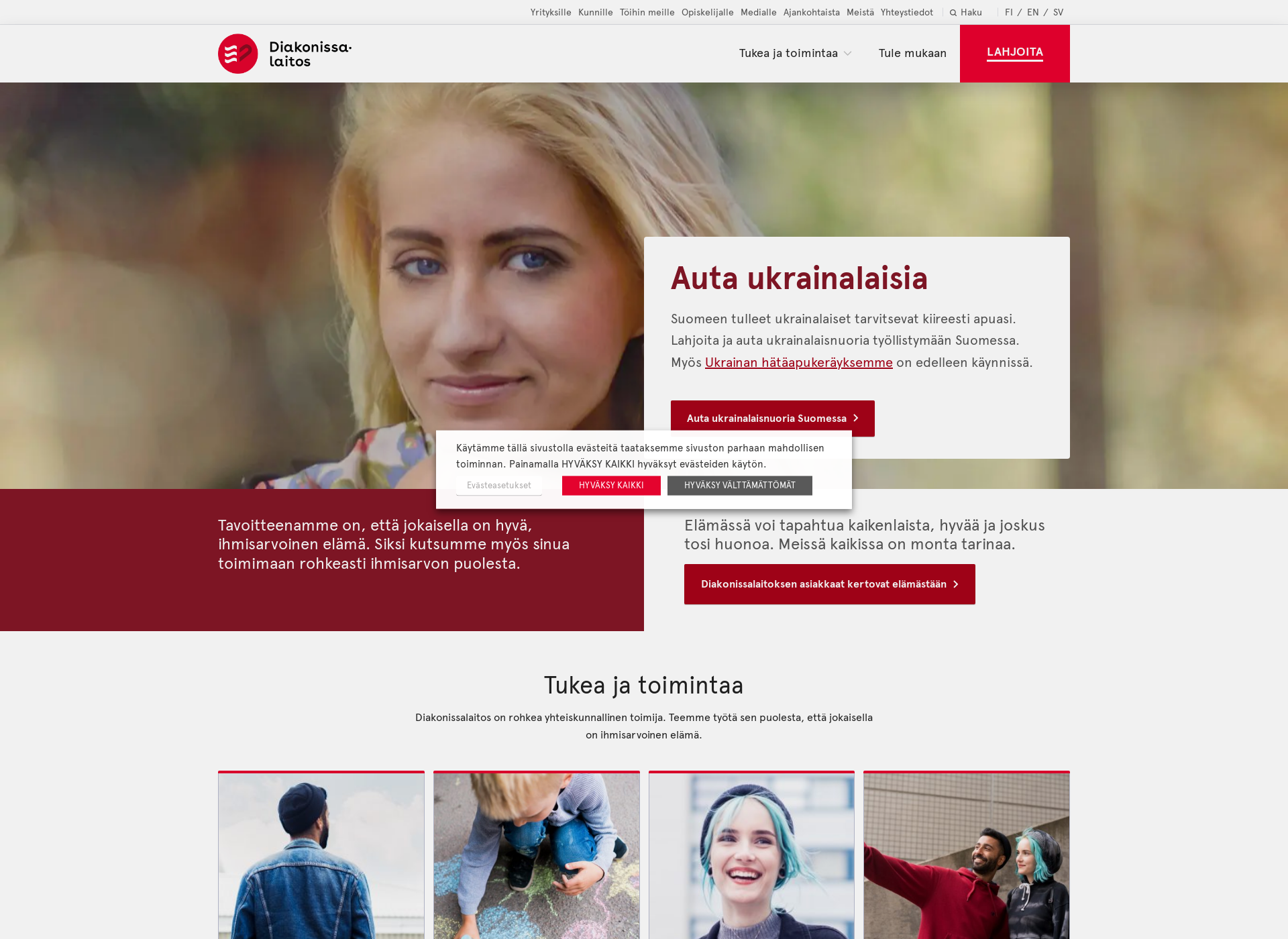 Screenshot for vaeltaja.fi