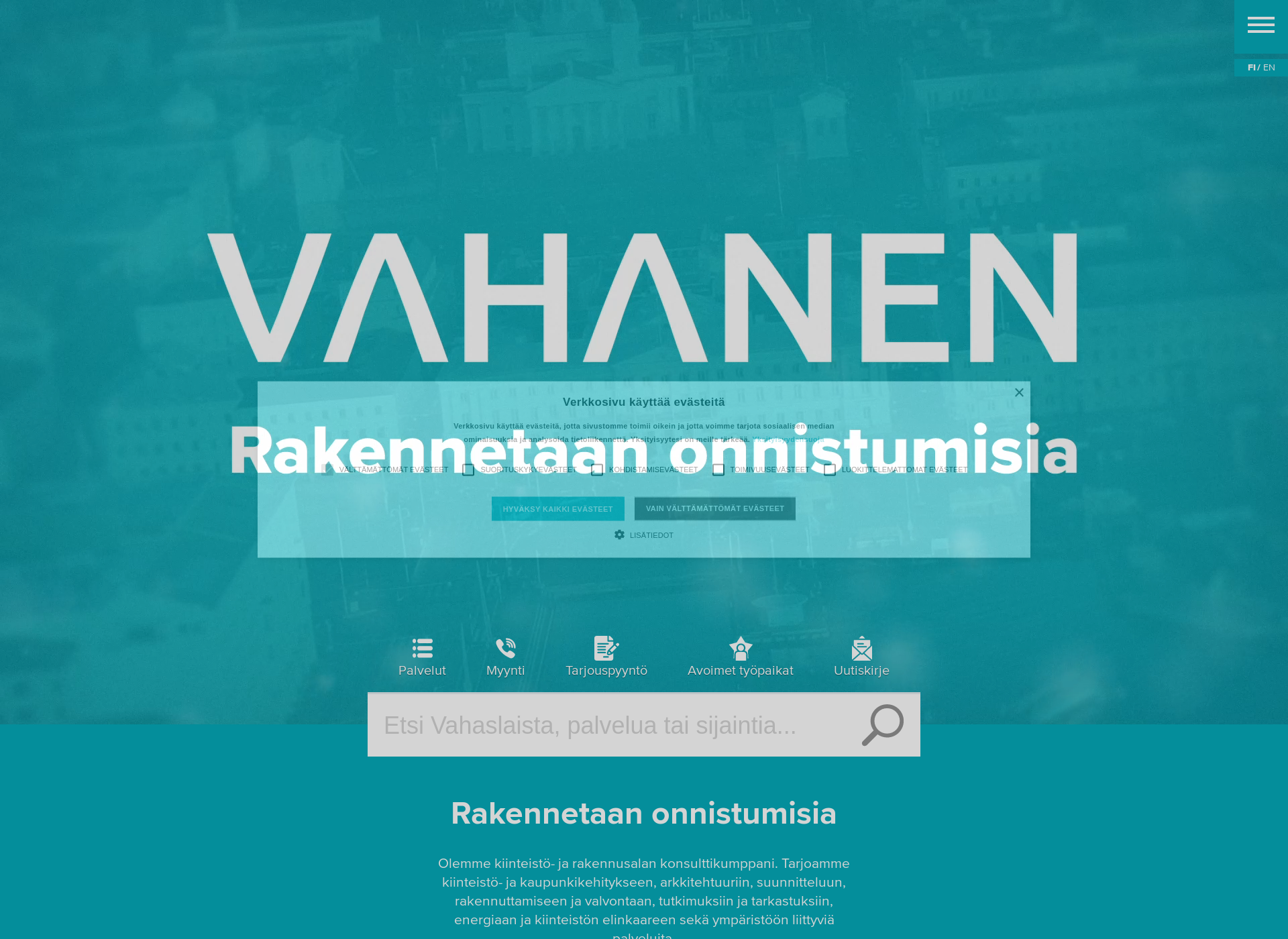 Screenshot for vahanen.com