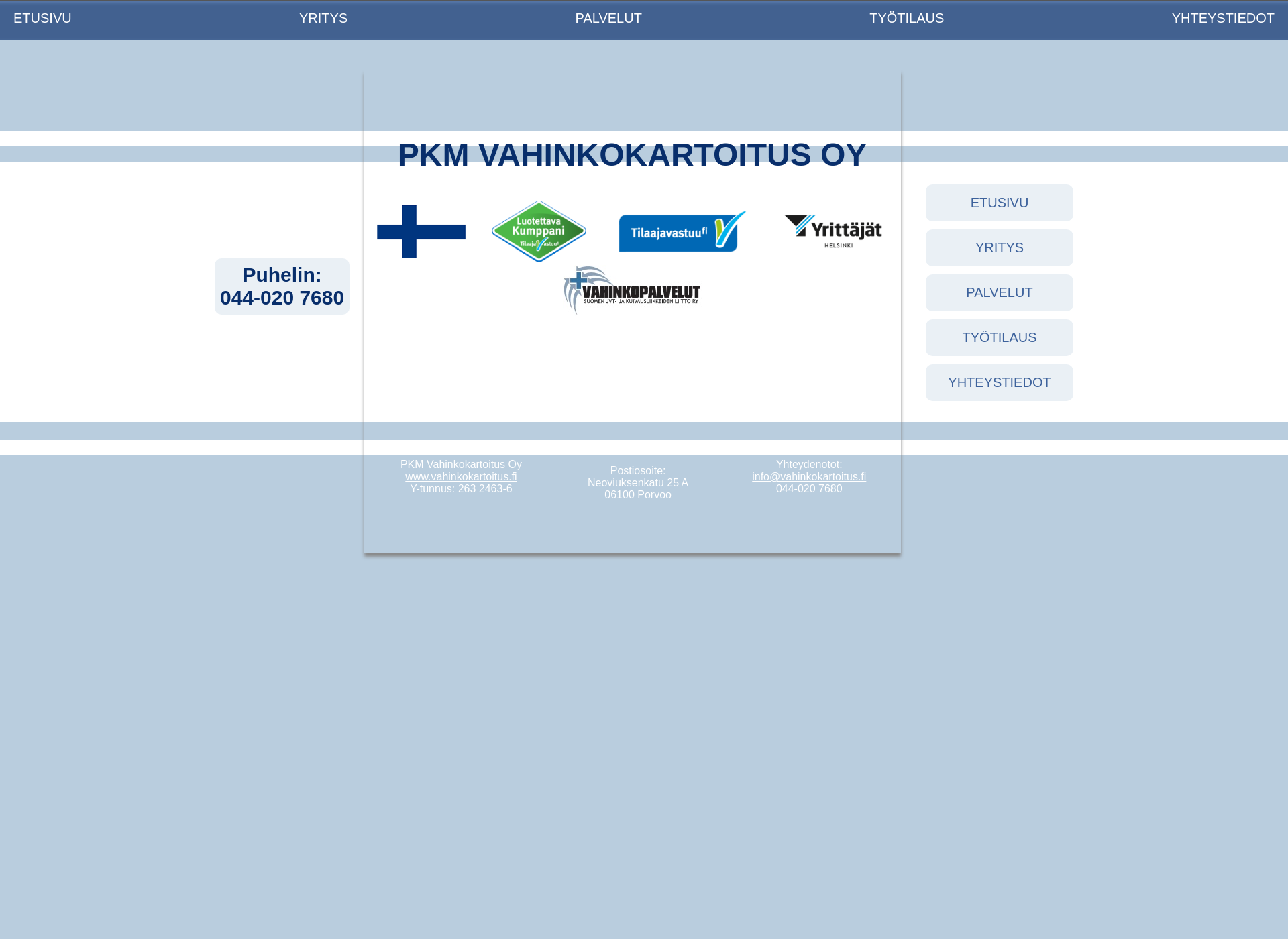 Screenshot for vahinkokartoitus.fi