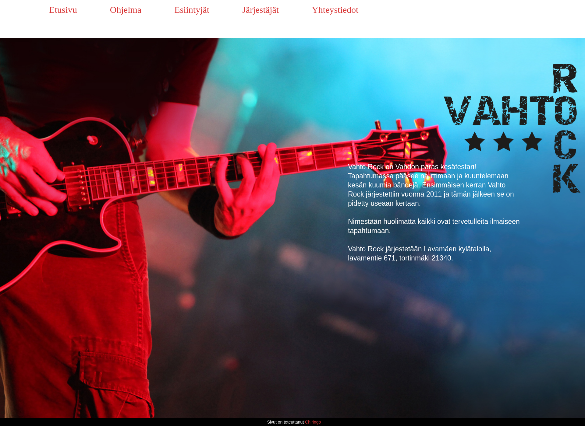 Screenshot for vahtorock.fi
