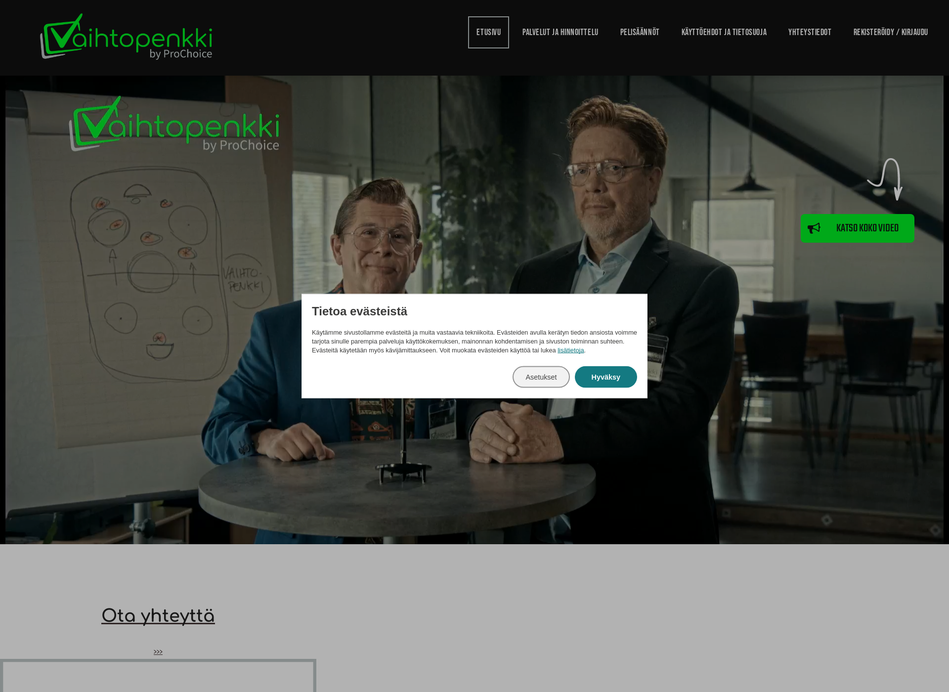 Screenshot for vaihtopenkki.net