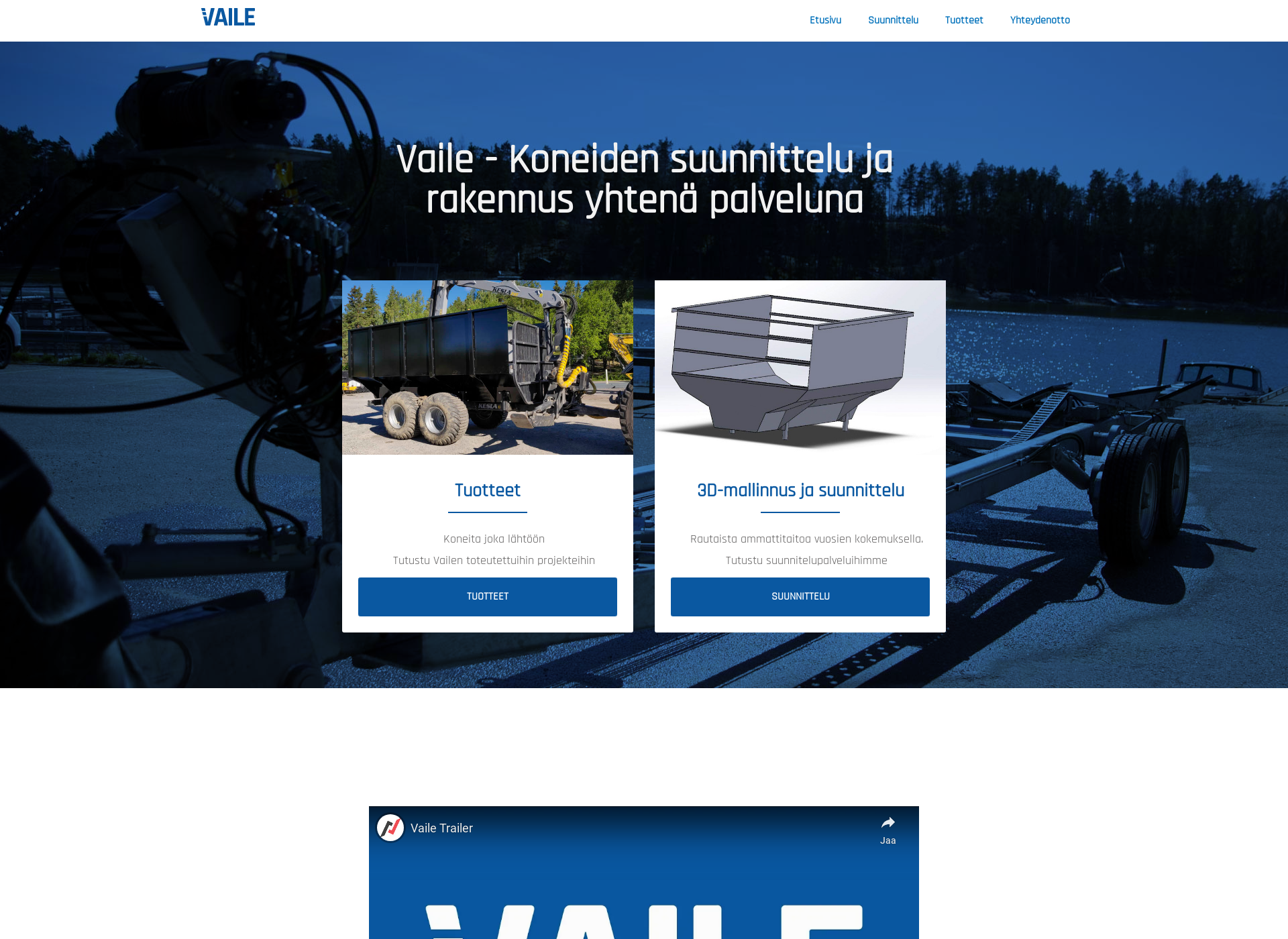 Screenshot for vaile.fi