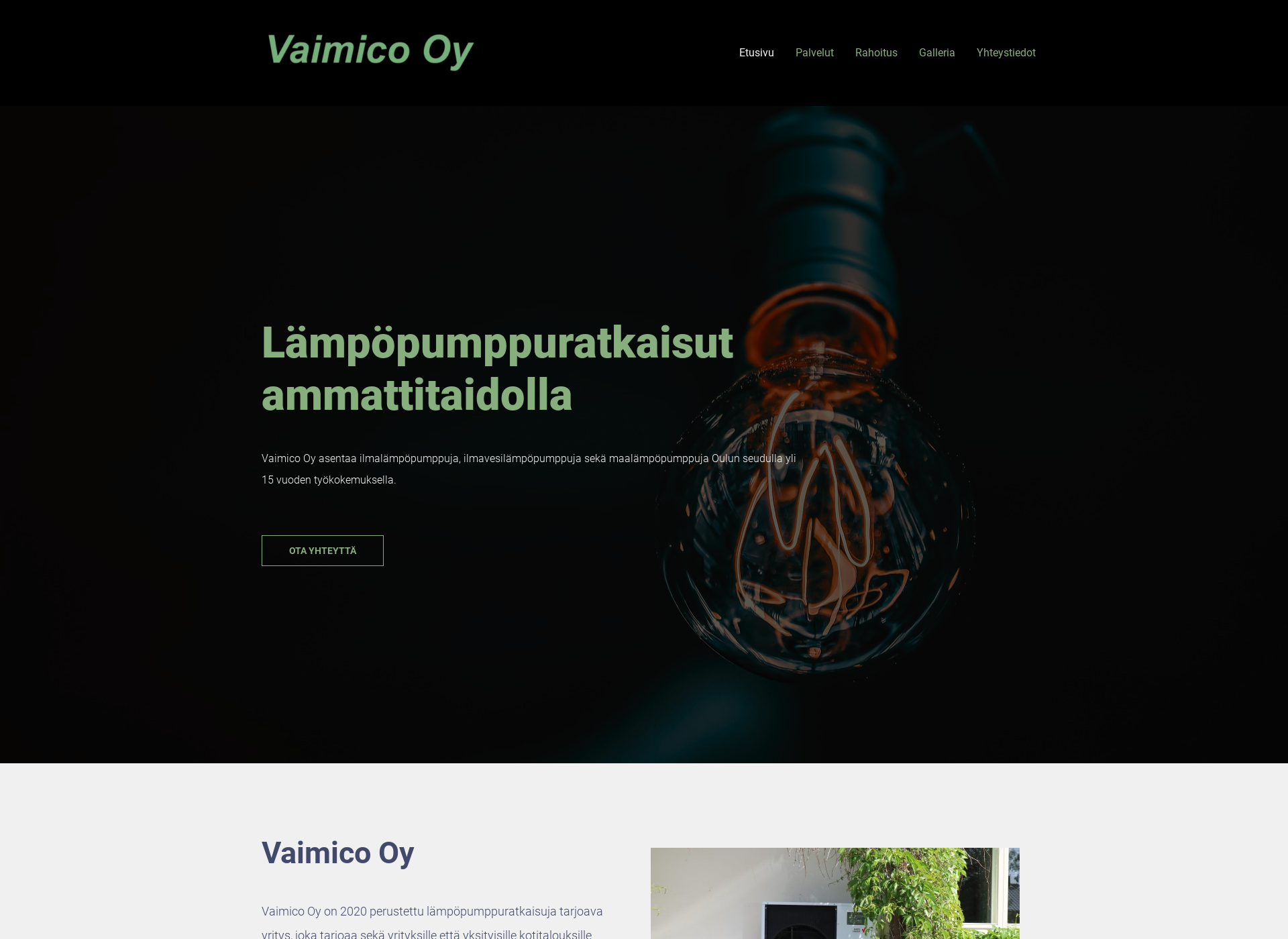 Screenshot for vaimico.fi