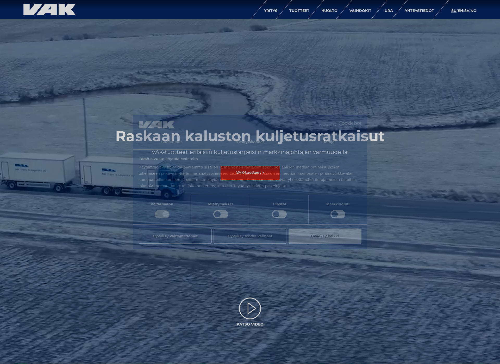 Screenshot for vak.fi
