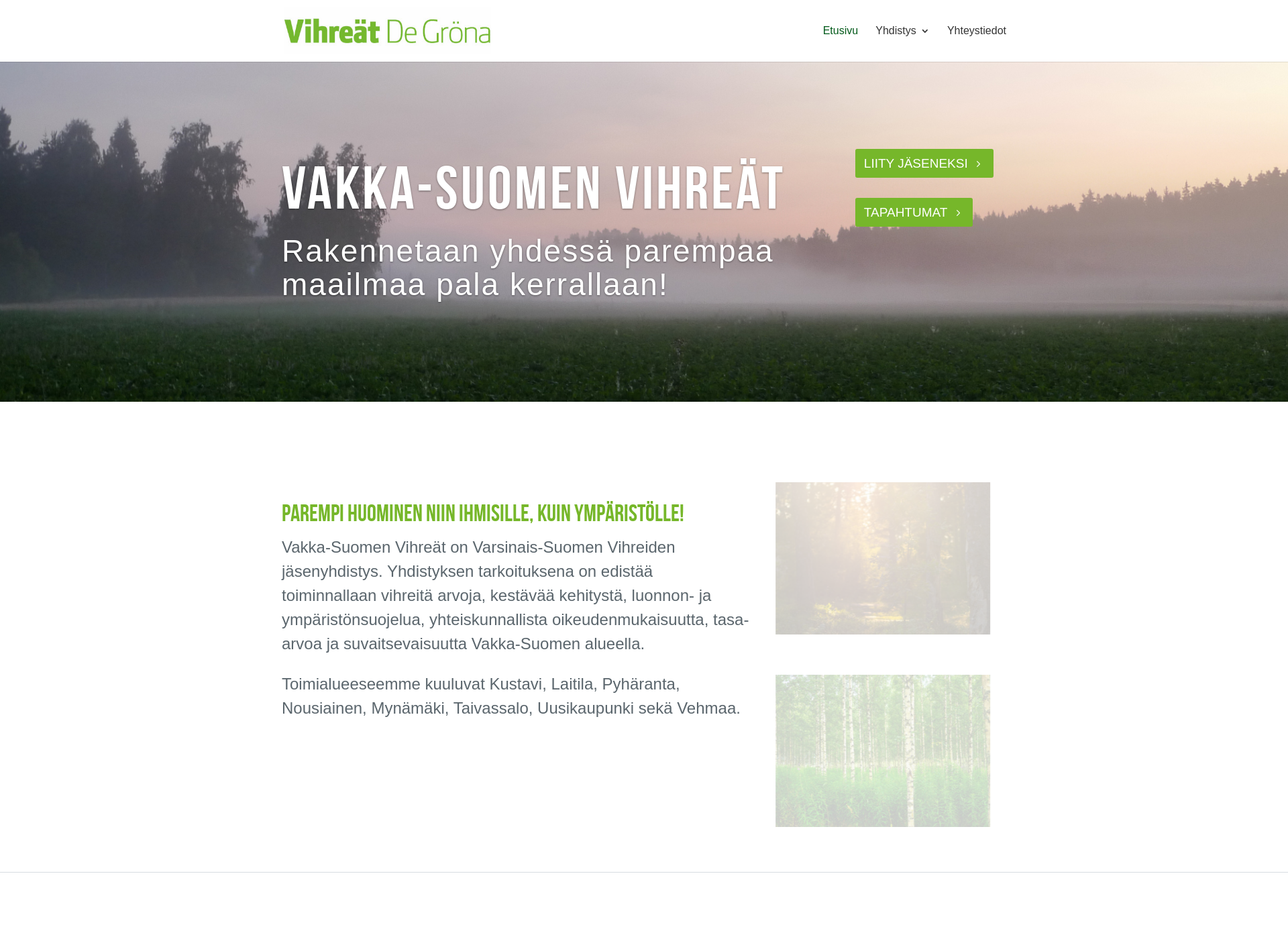 Screenshot for vakka-suomenvihreat.fi