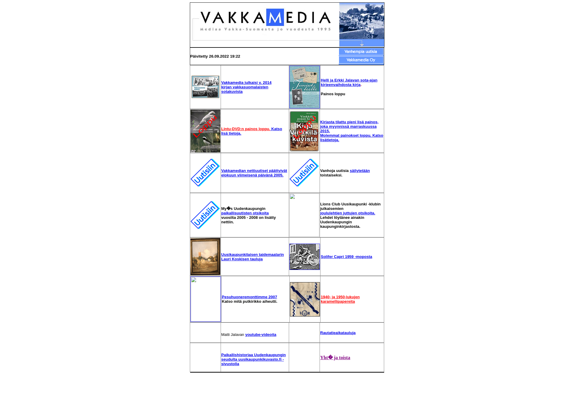 Skärmdump för vakkamedia.fi