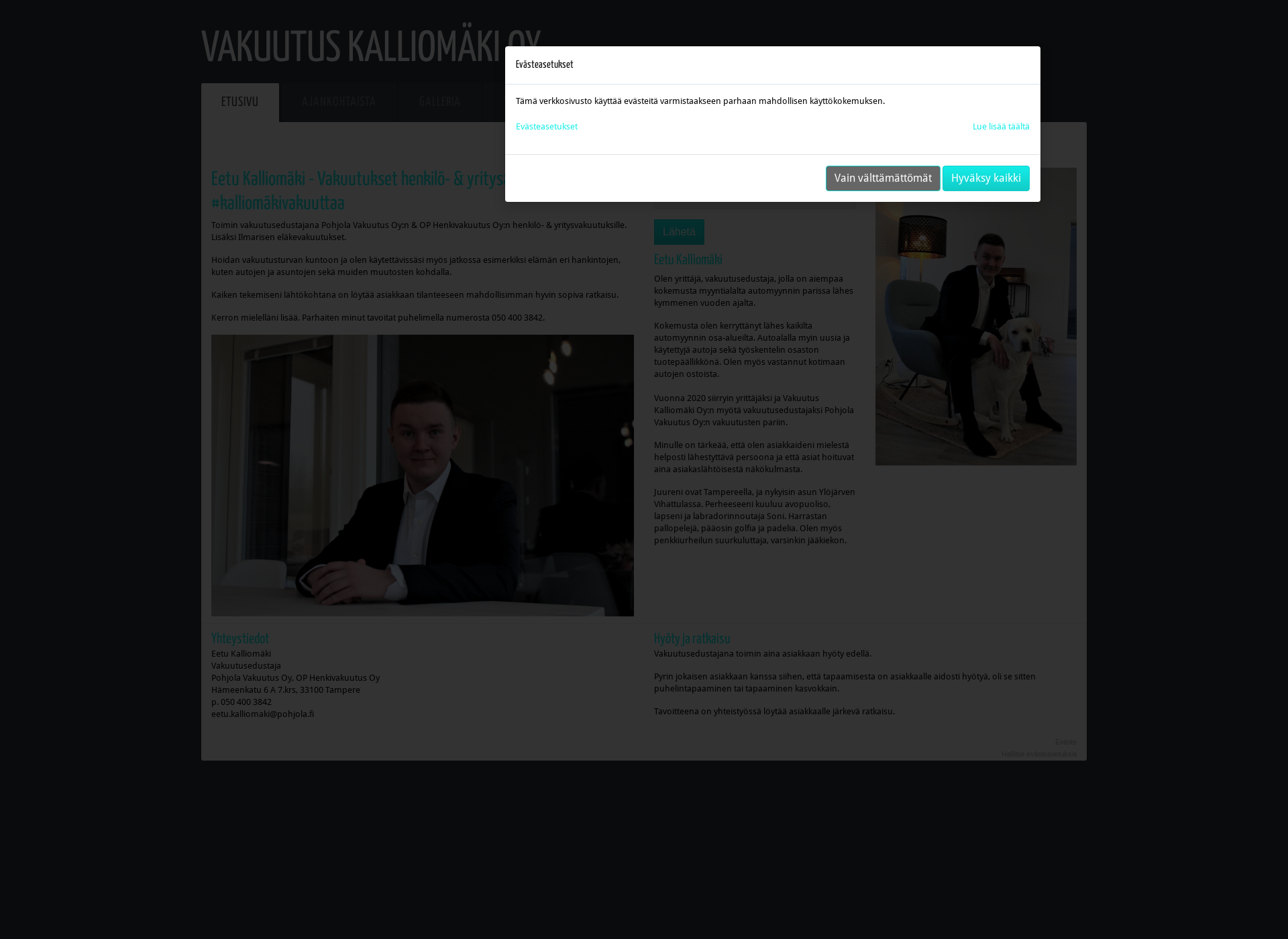 Screenshot for vakuutuskalliomaki.fi