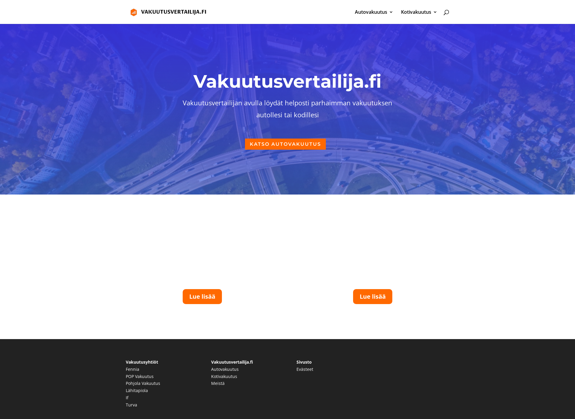 Screenshot for vakuutusvertailija.fi