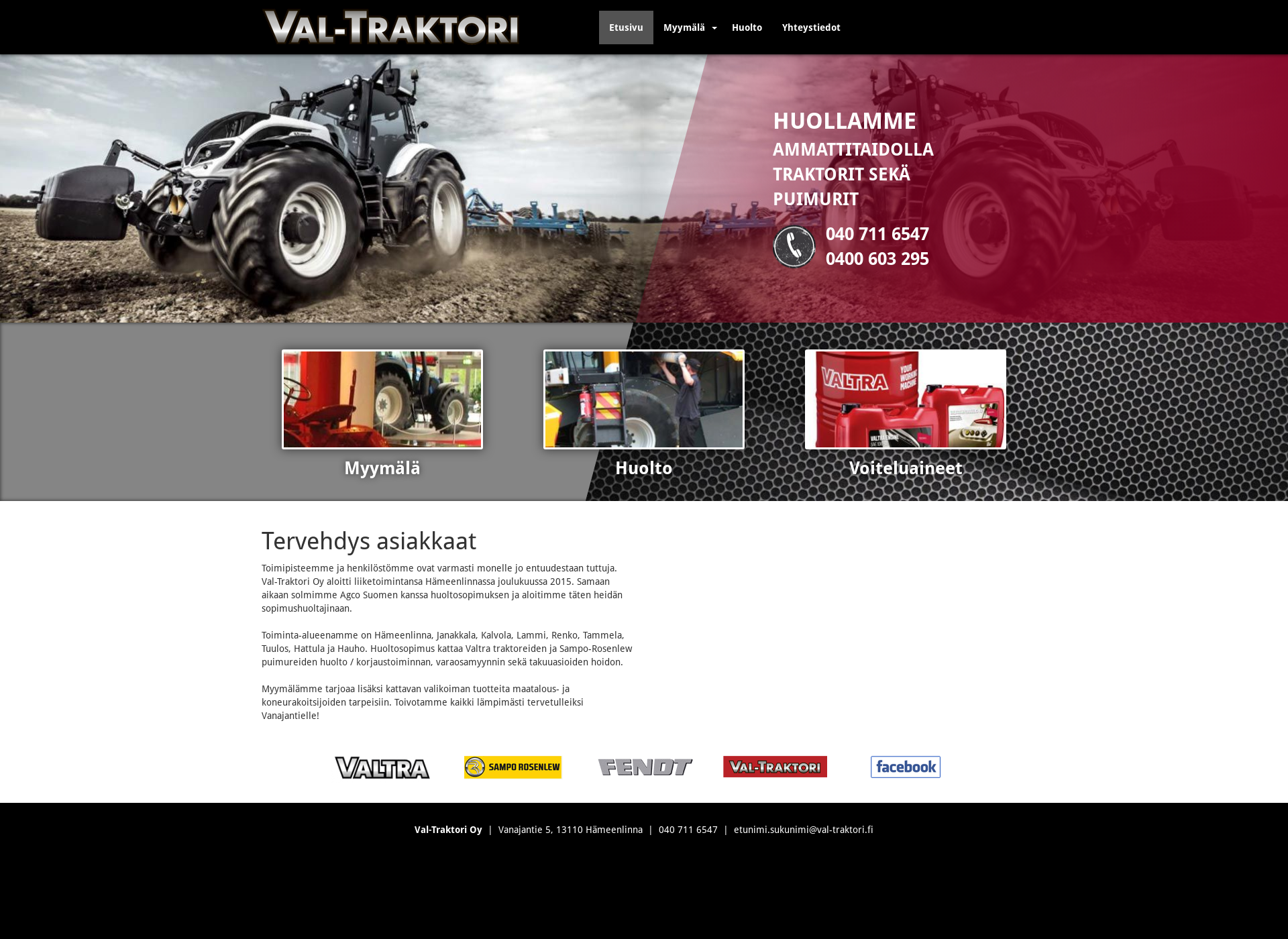 Näyttökuva val-traktori.fi