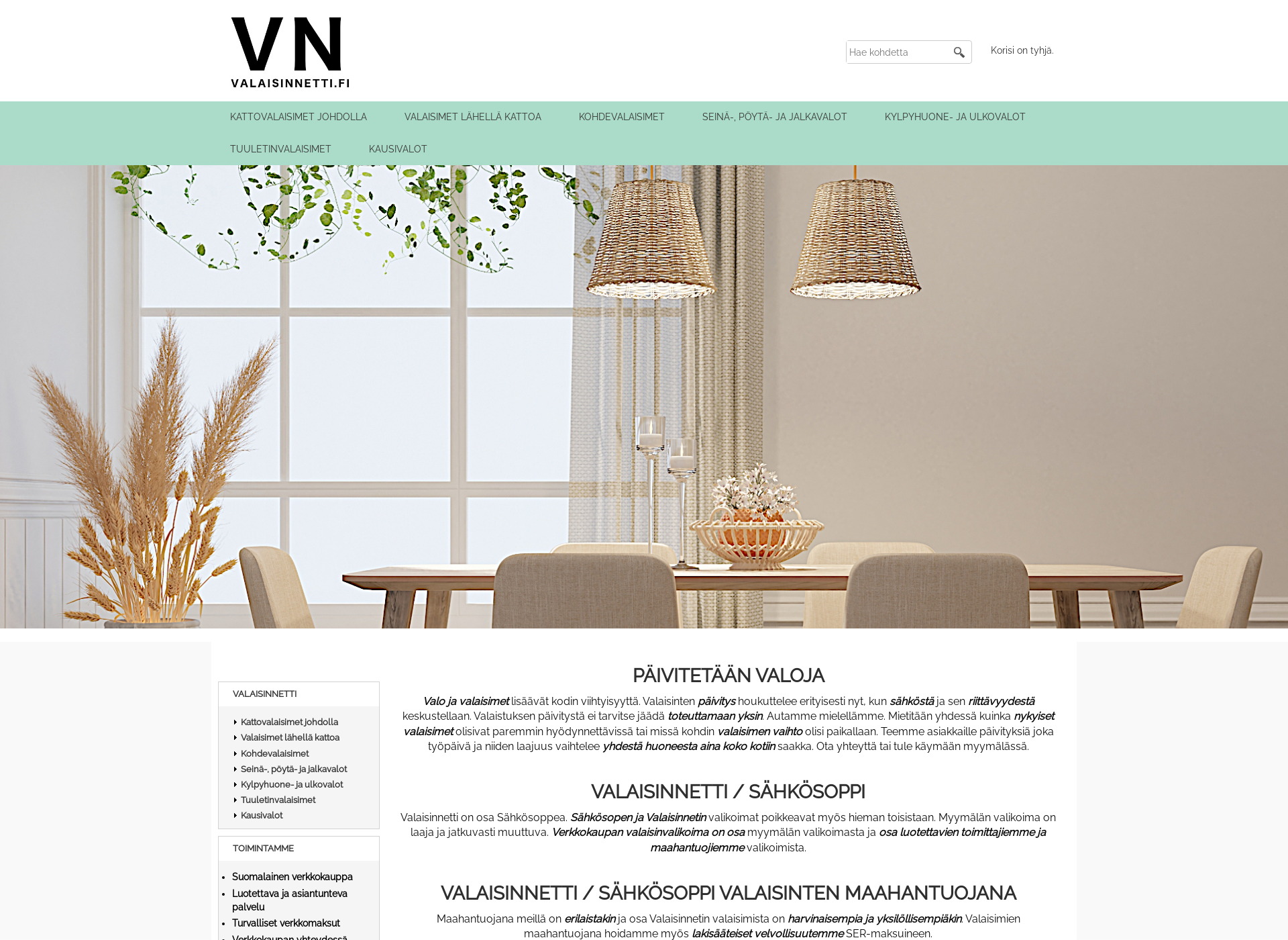 Screenshot for valaisinnetti.fi
