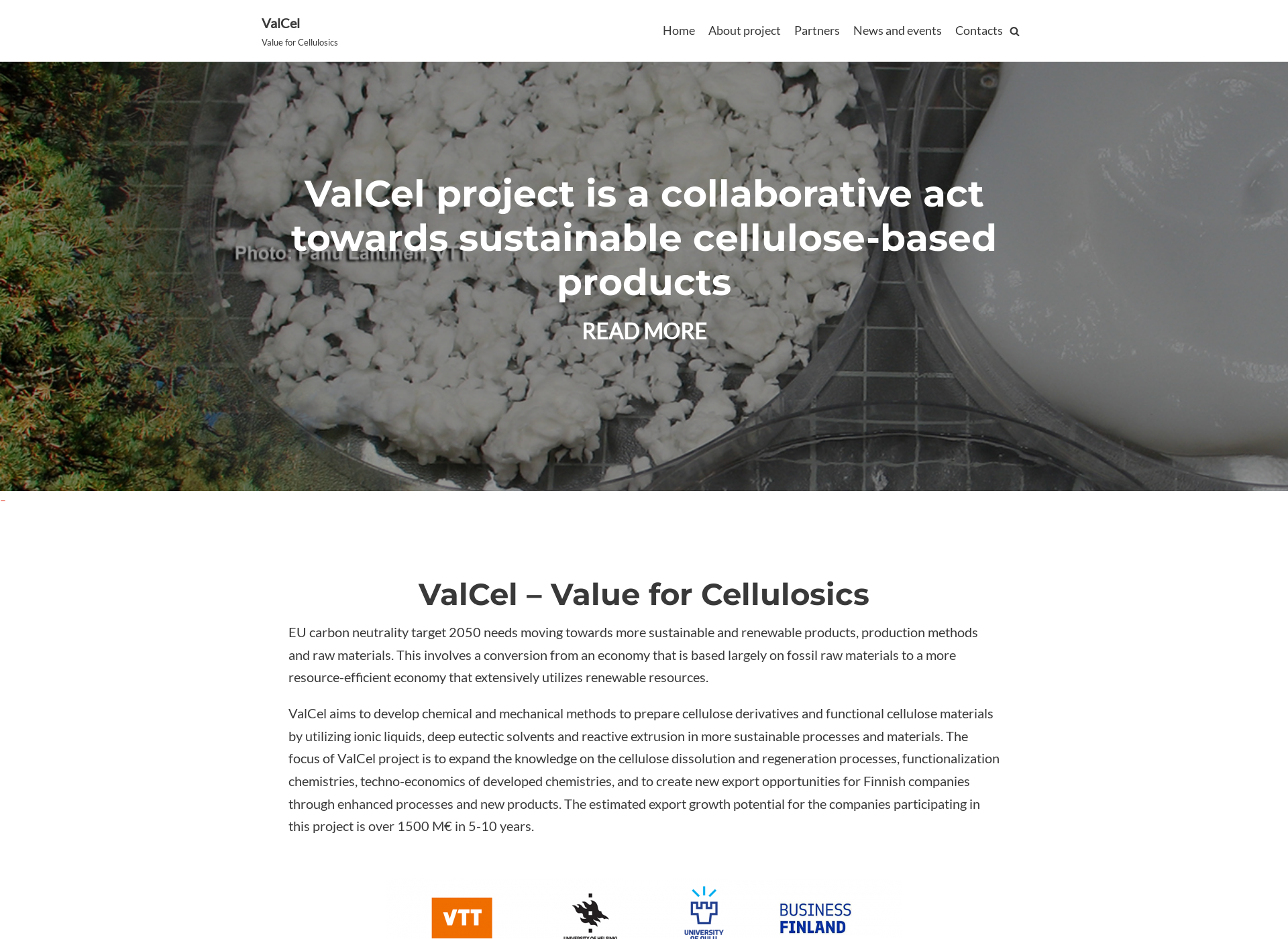 Screenshot for valcel.fi