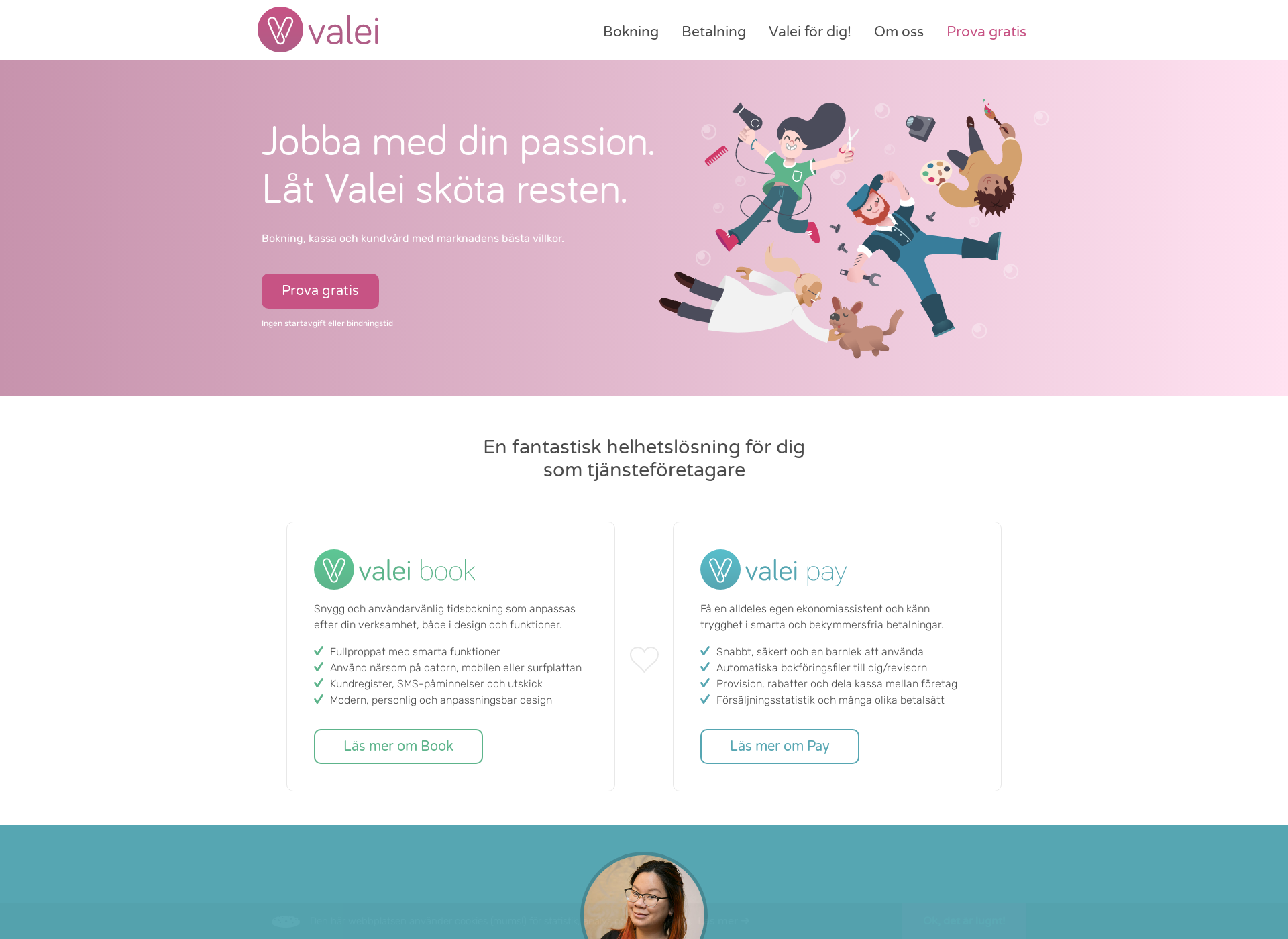 Screenshot for valei.fi