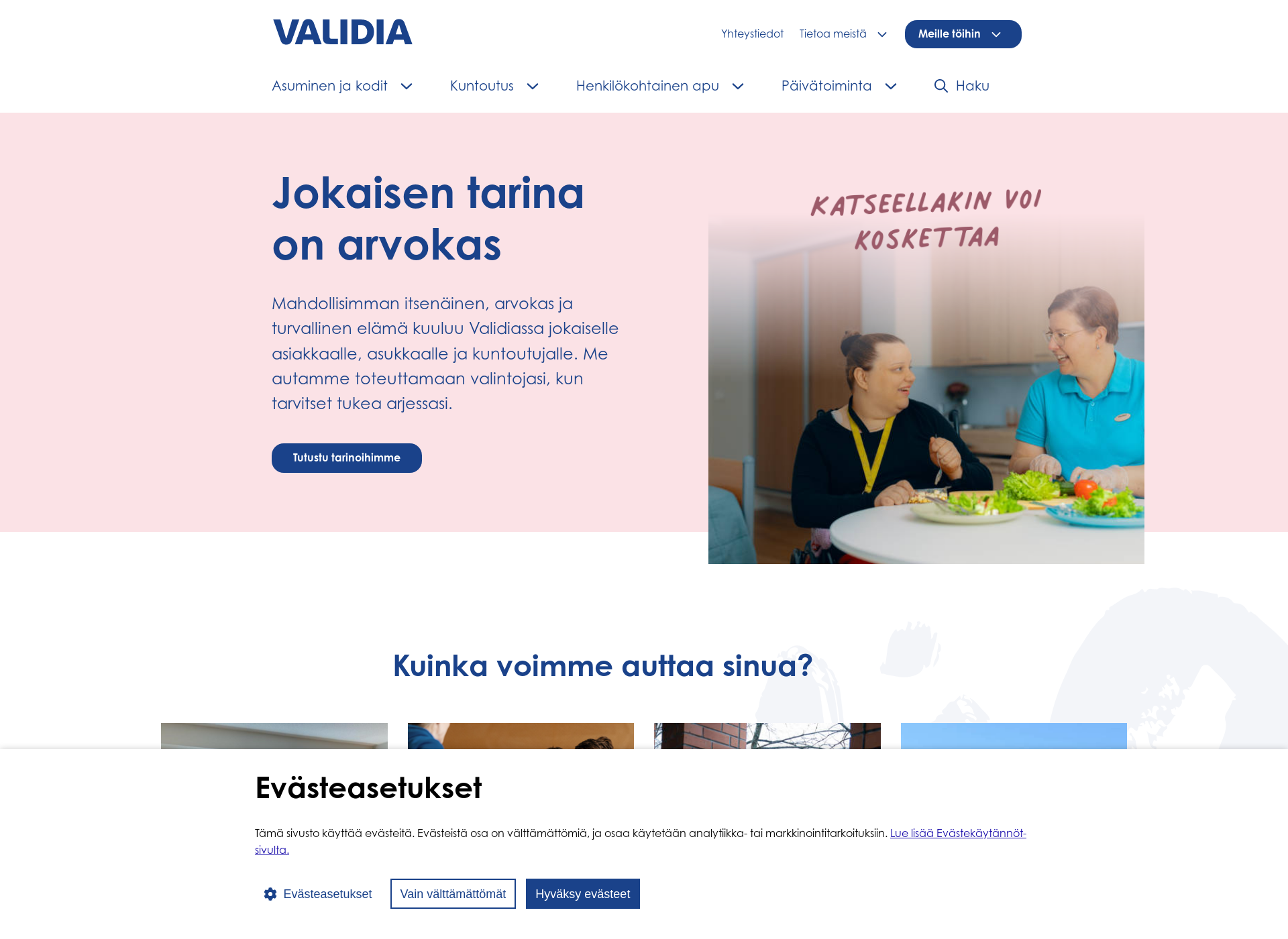 Screenshot for validia.fi