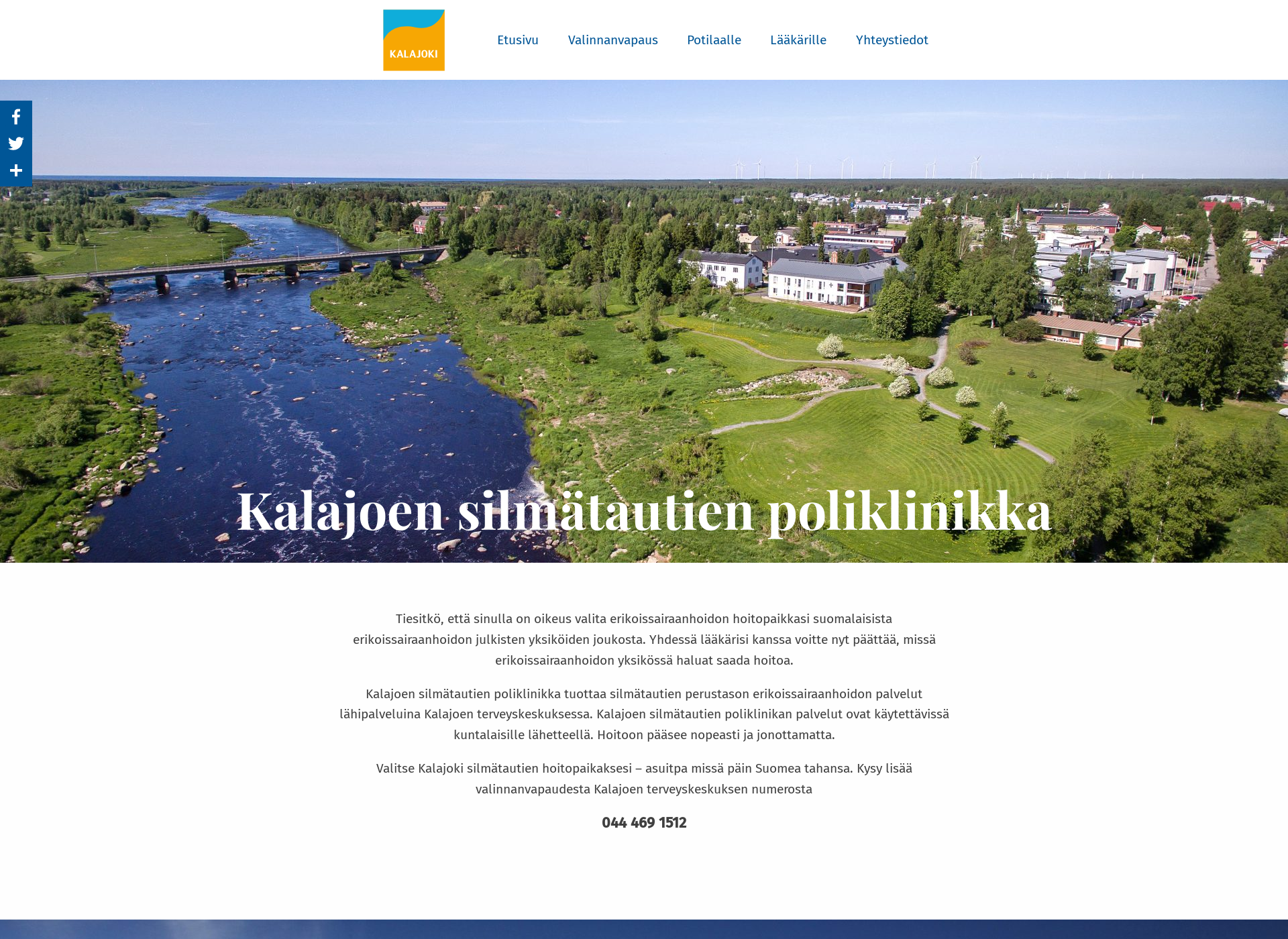 Skärmdump för valitsekalajoki.fi