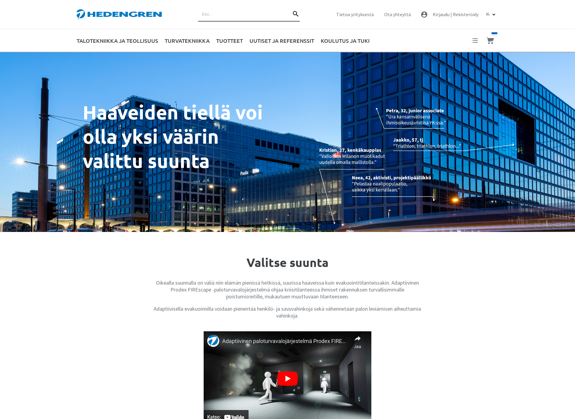 Screenshot for valitsesuunta.fi