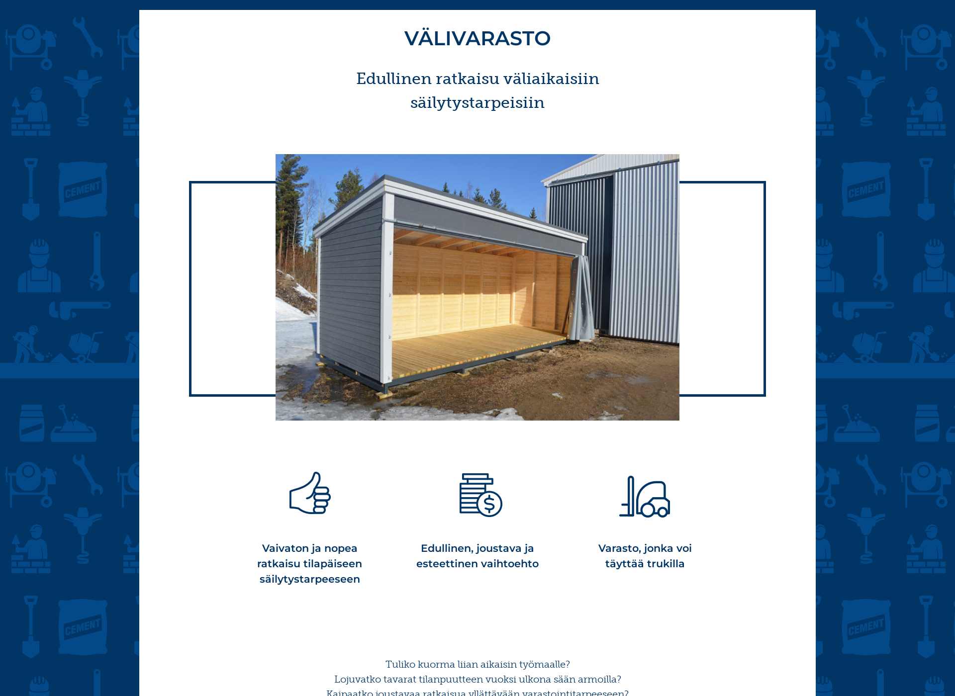 Screenshot for valivarasto.fi
