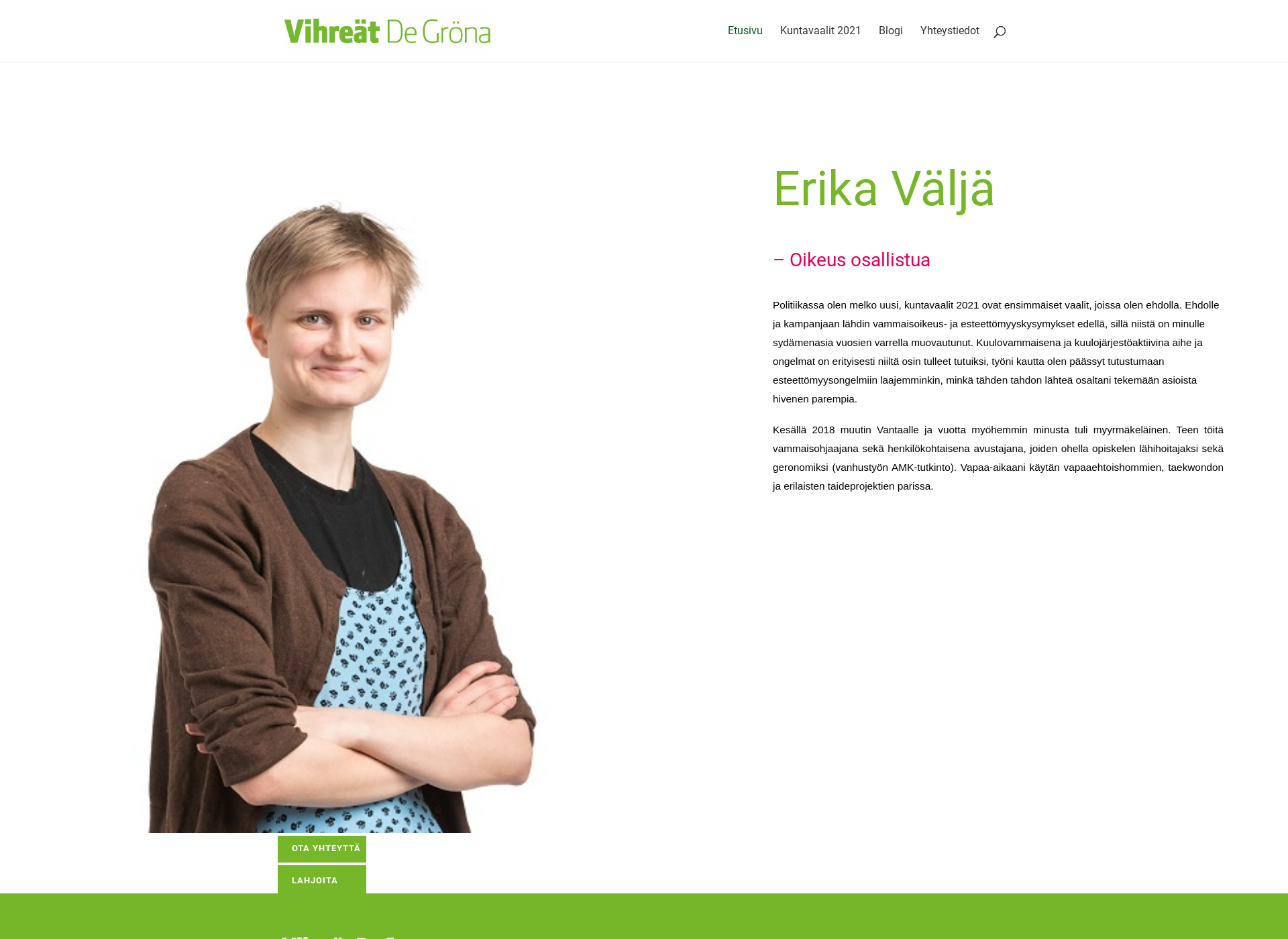 Screenshot for valja.fi