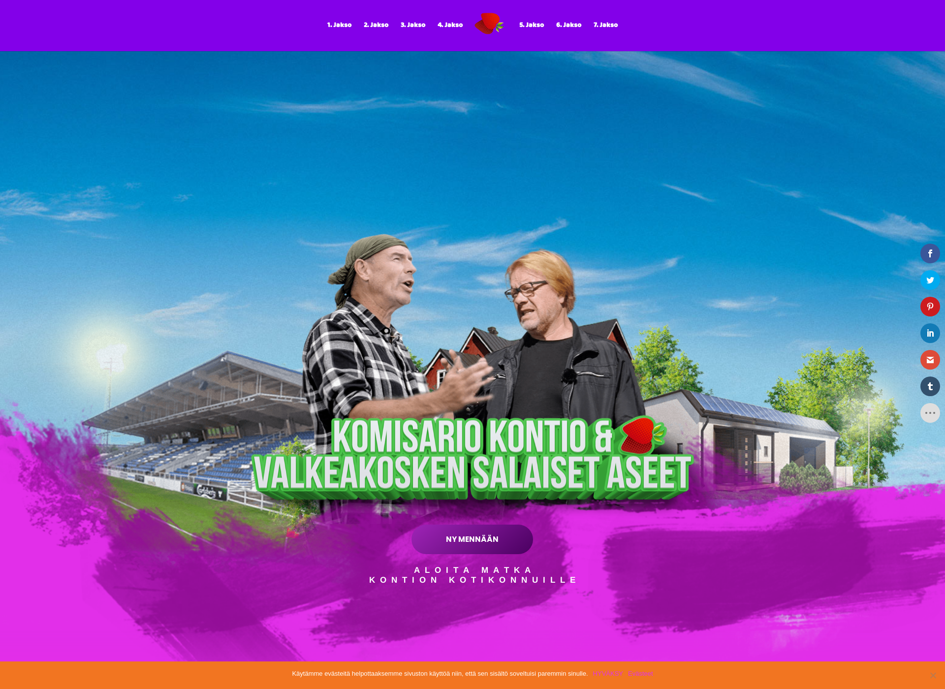 Skärmdump för valkeakoskensalaisetaseet.fi