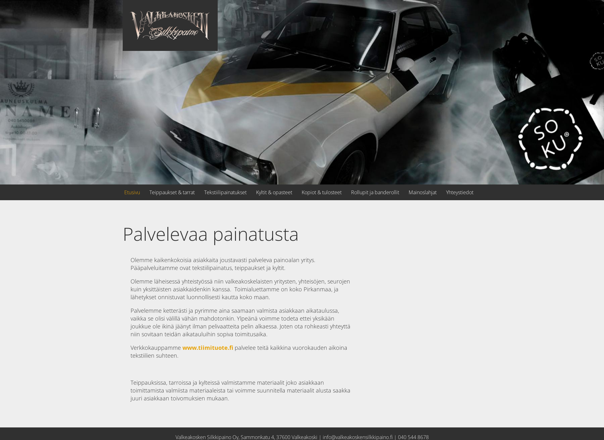 Screenshot for valkeakoskensilkkipaino.fi