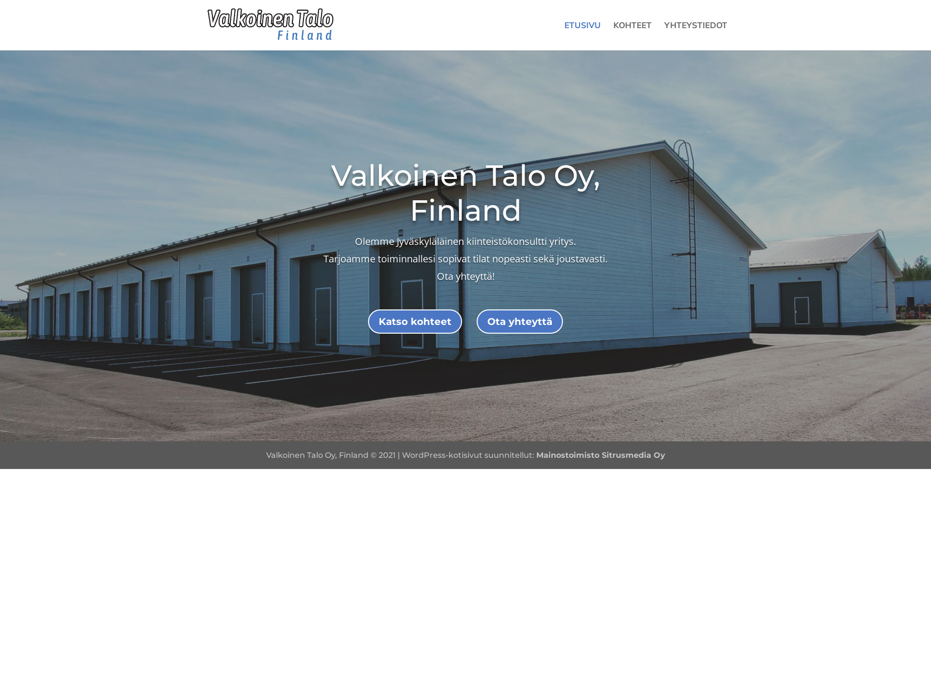 Screenshot for valkoinentalofinland.fi