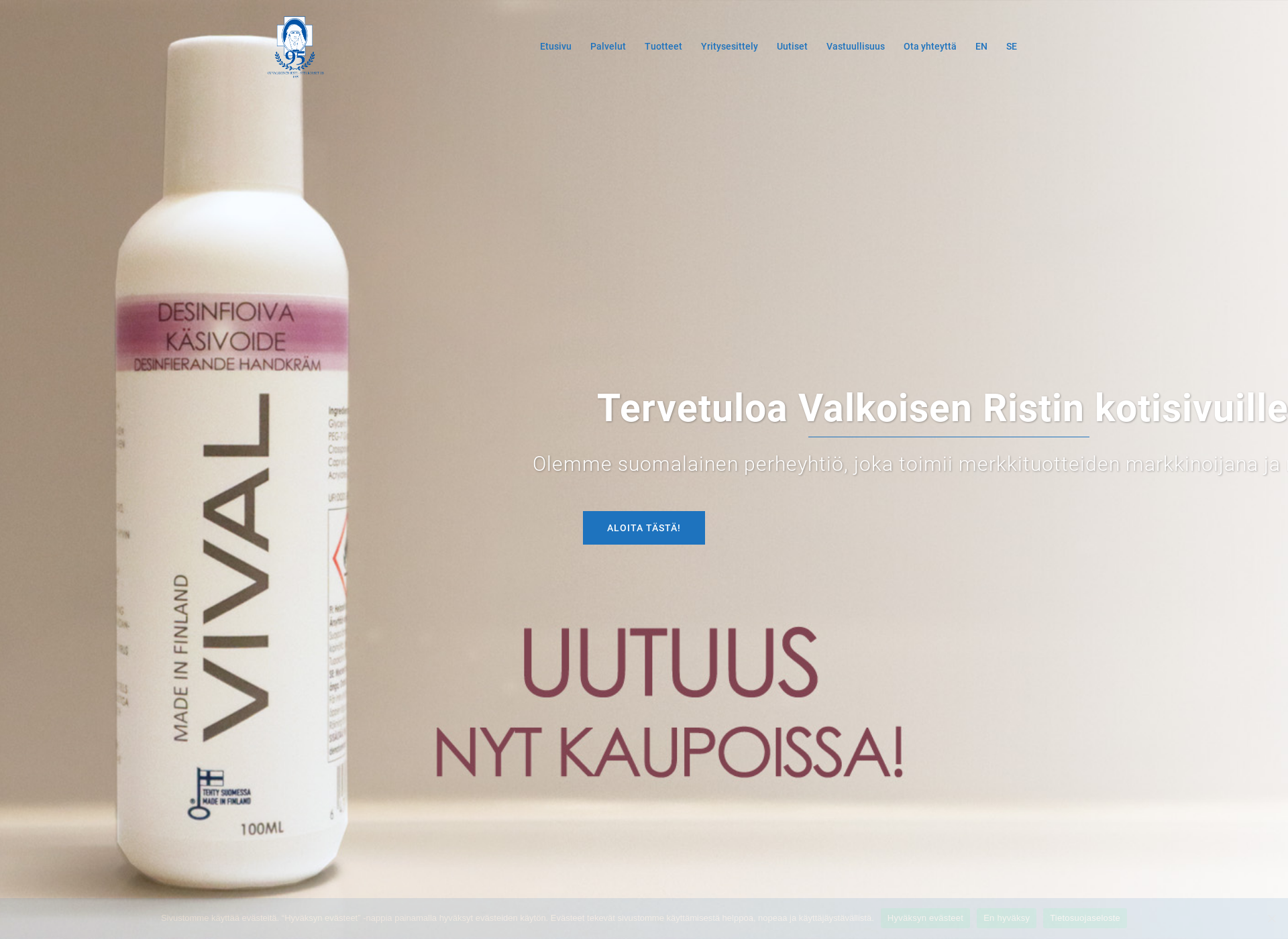 Screenshot for valkri.fi