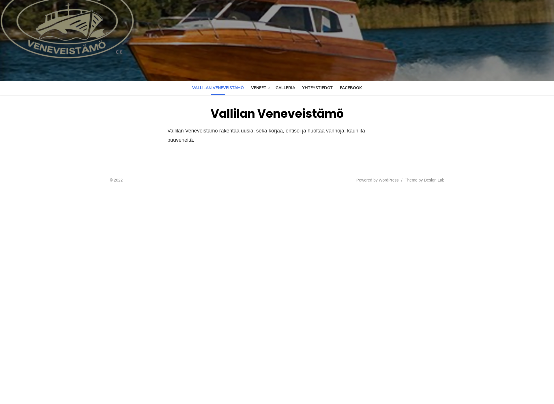 Skärmdump för vallilanveneveistamo.fi