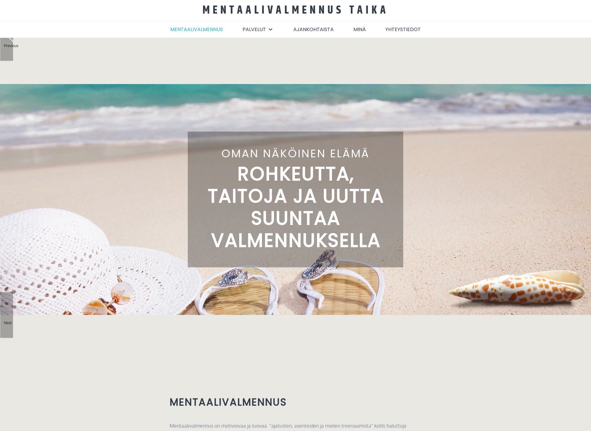 Screenshot for valmennustaika.fi