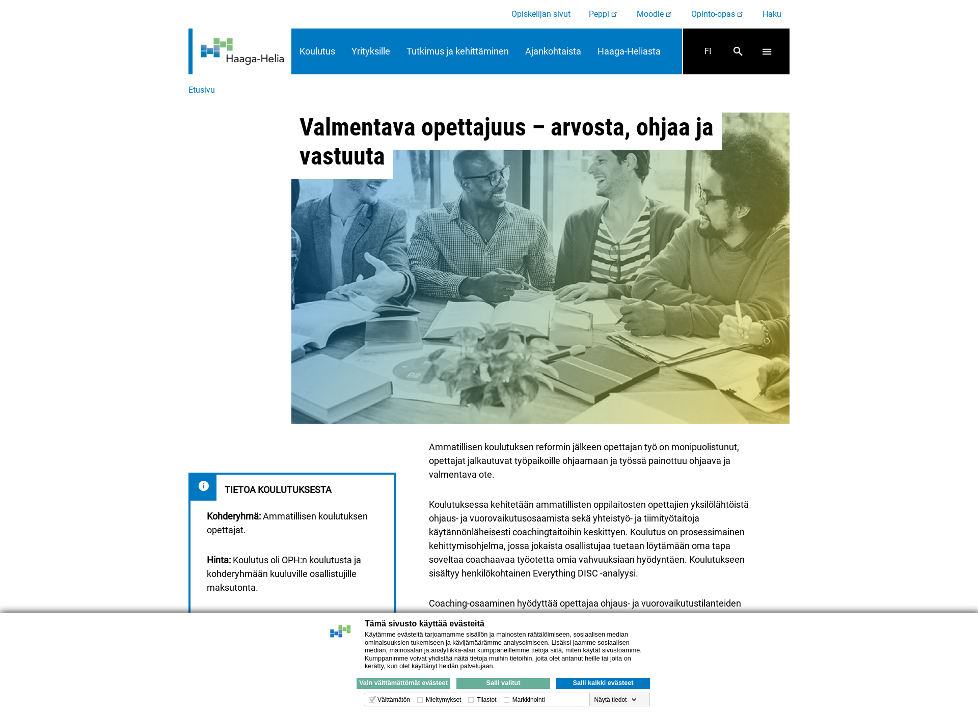 Screenshot for valmentavaopettajuus.fi