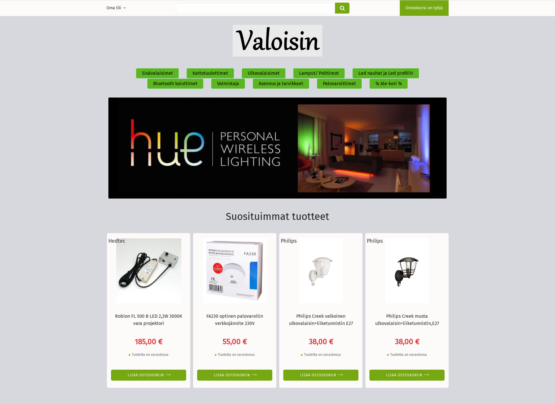 Screenshot for valoisin.fi