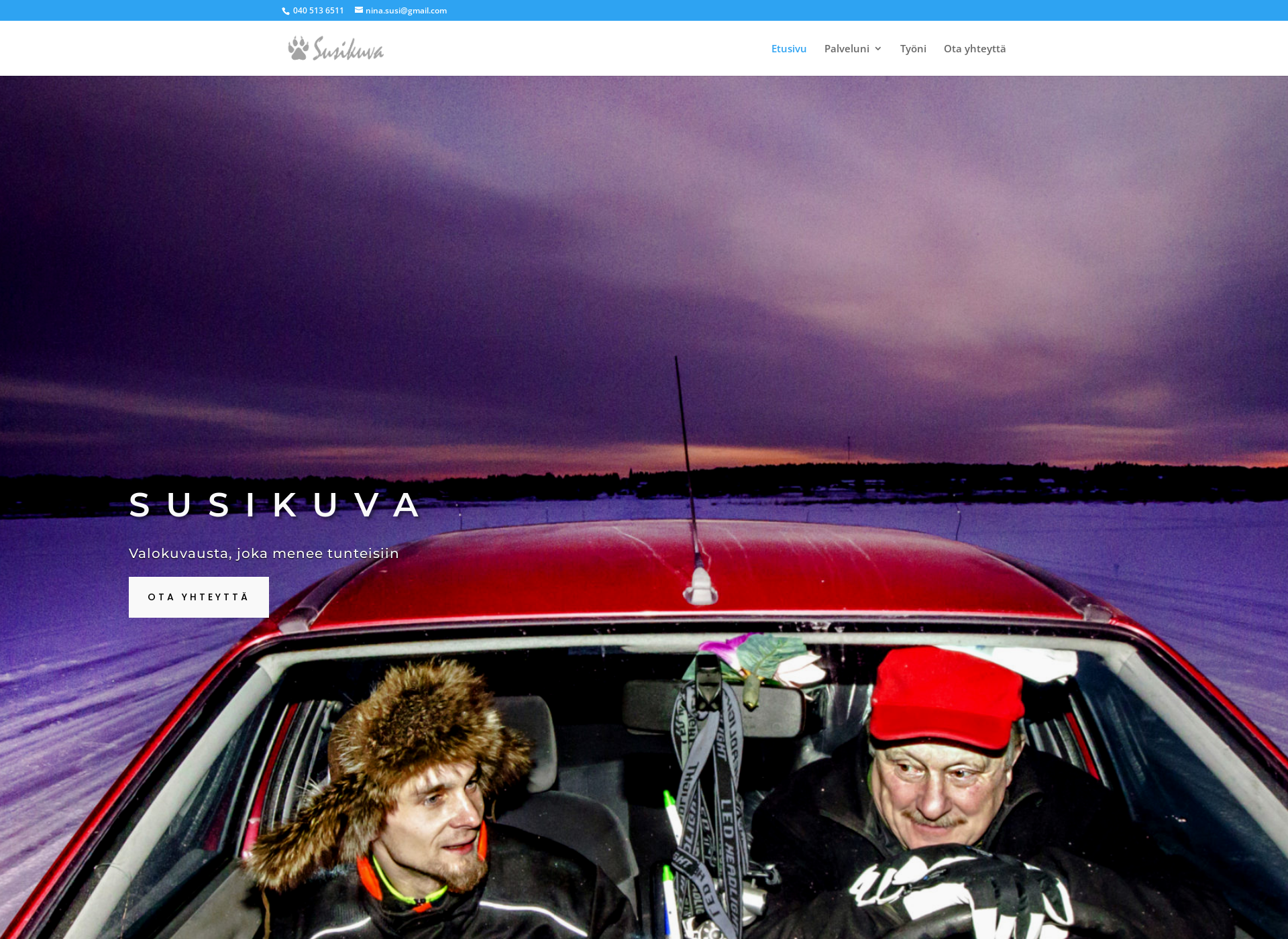 Screenshot for valokuvaajasusi.fi
