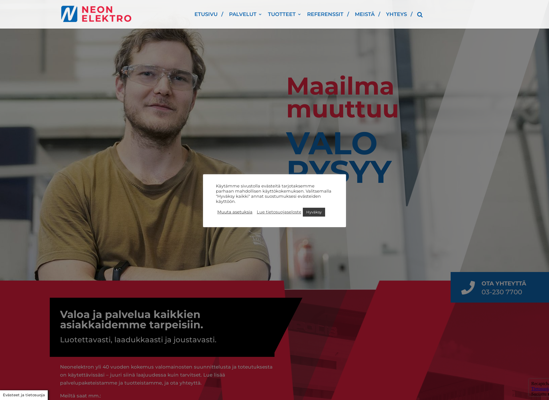 Screenshot for valomainostehdas.fi