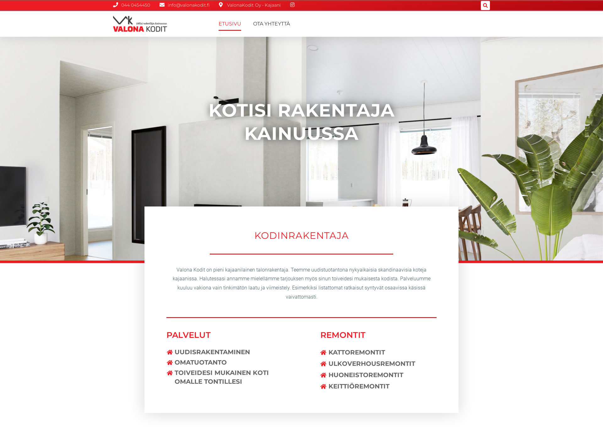 Screenshot for valonakodit.fi