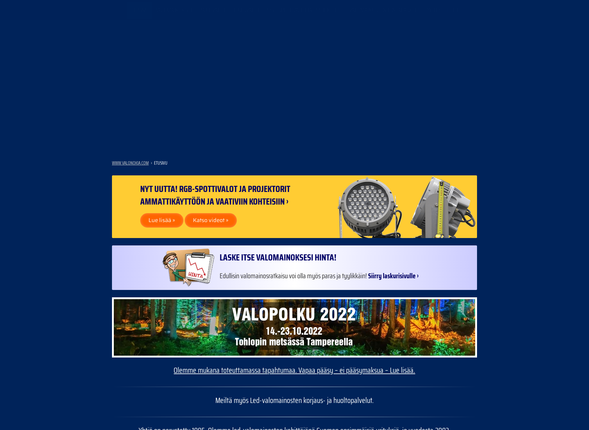 Screenshot for valonokia.com