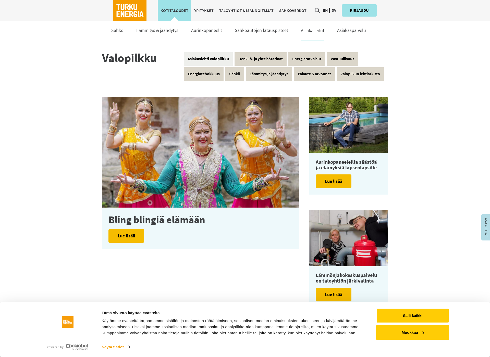 Screenshot for valopilkku.fi