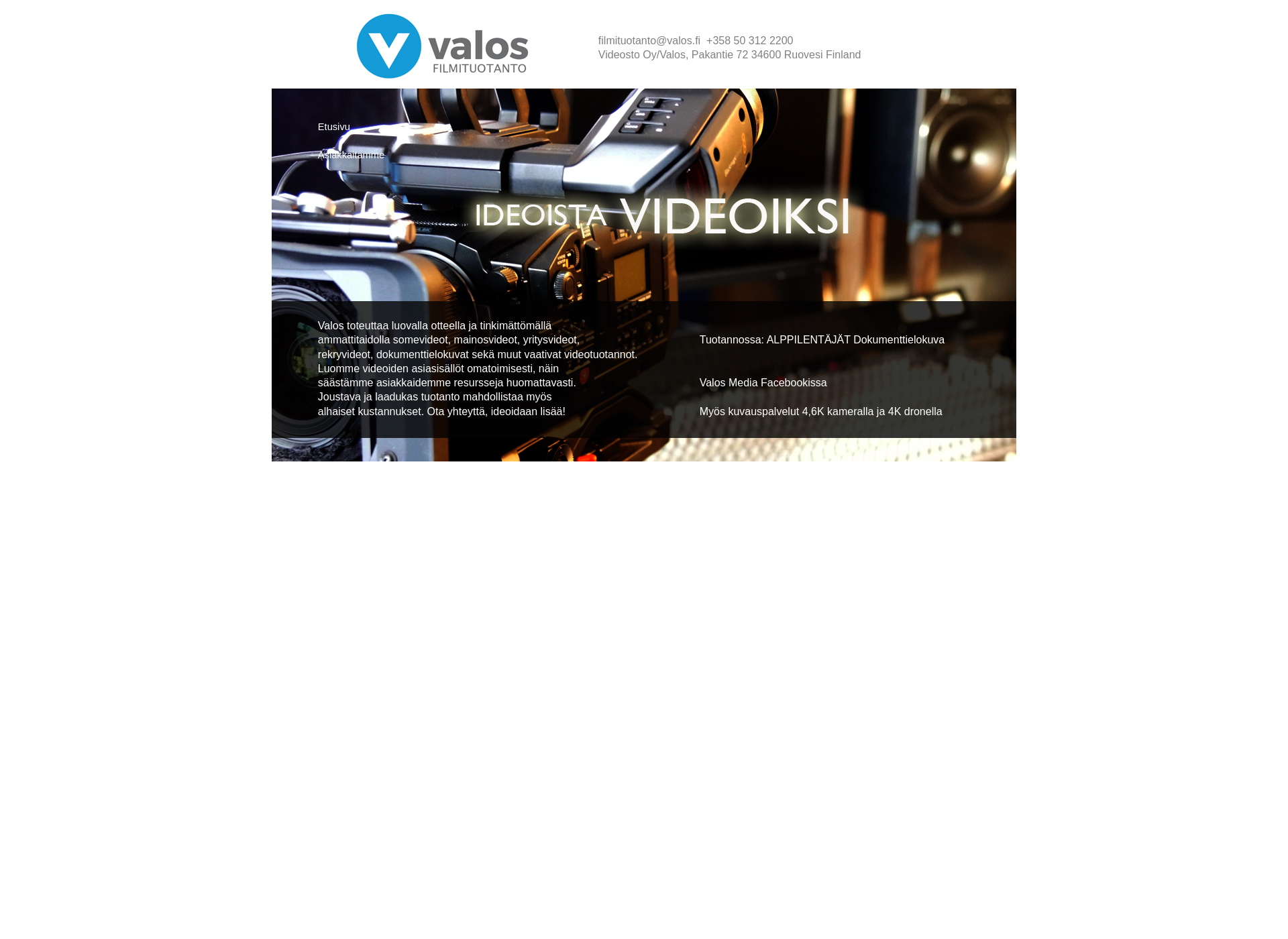 Screenshot for valos.fi