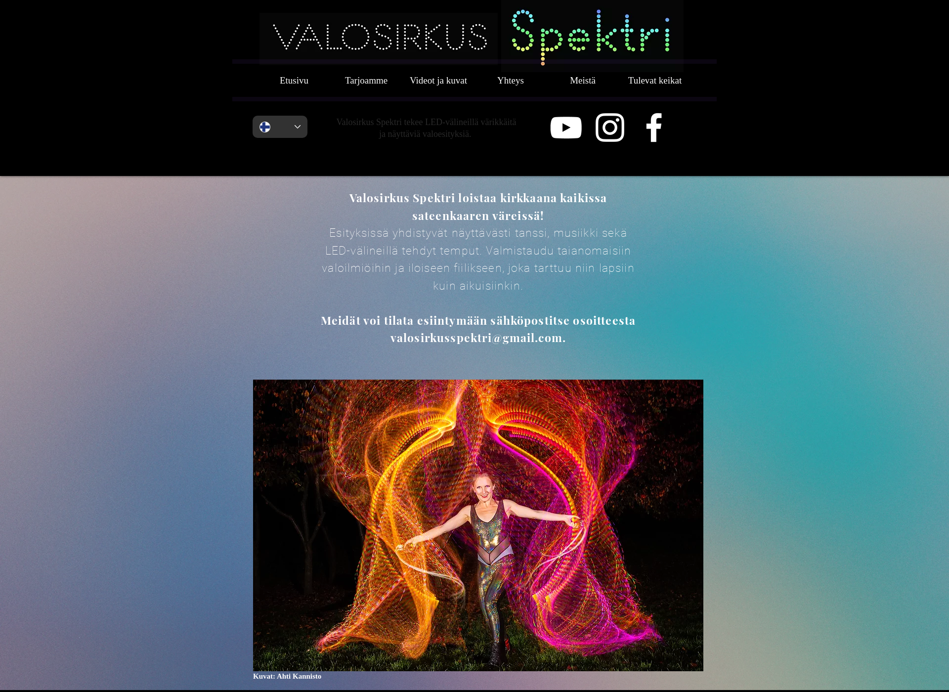 Screenshot for valosirkusspektri.fi