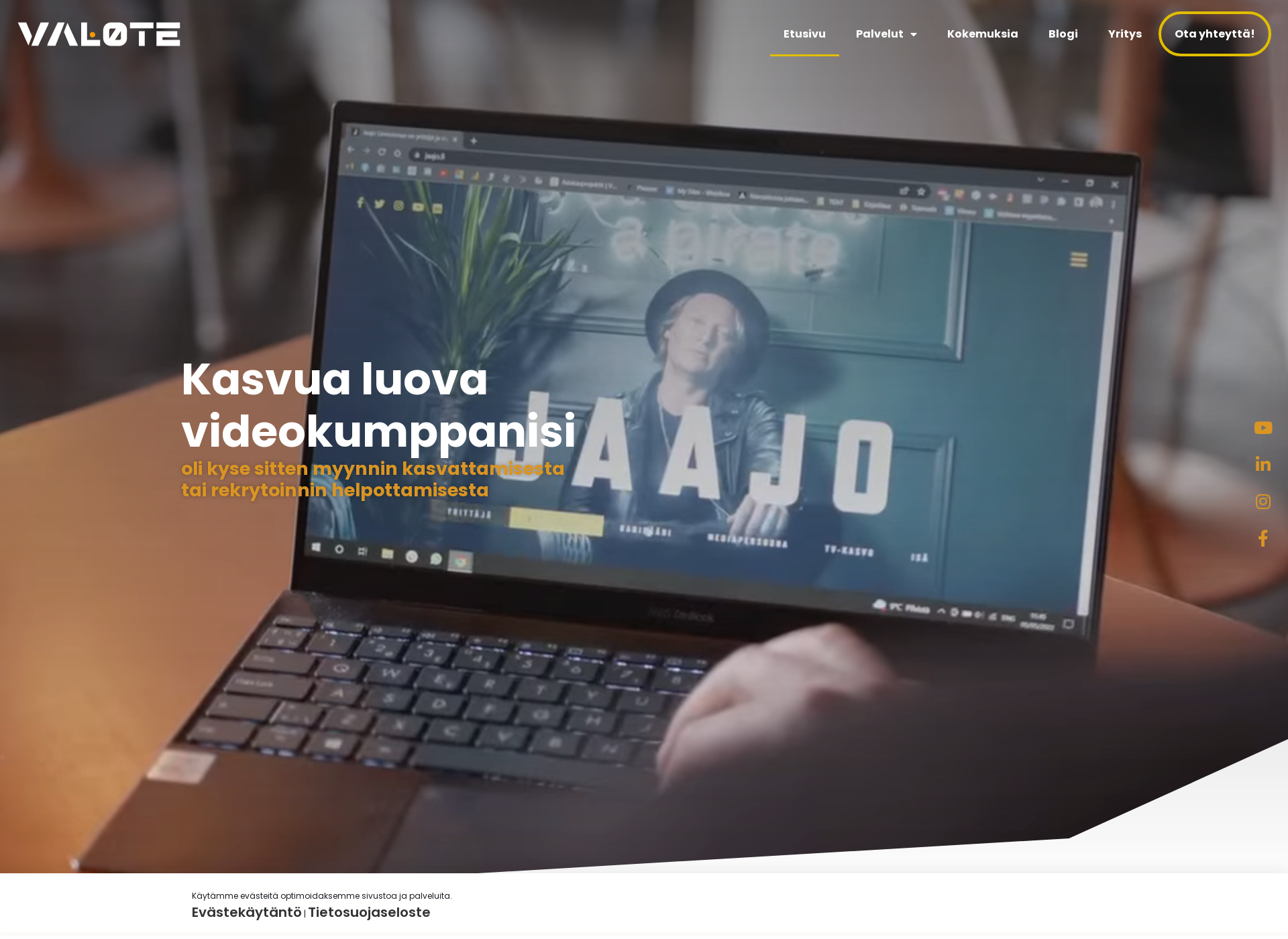 Screenshot for valote.fi