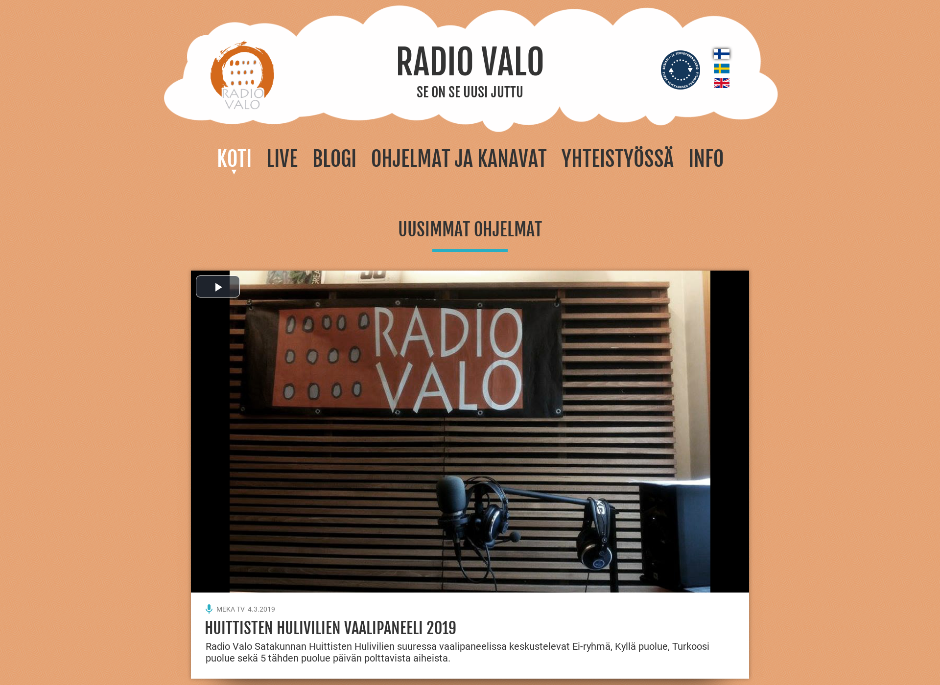 Screenshot for valotv.fi