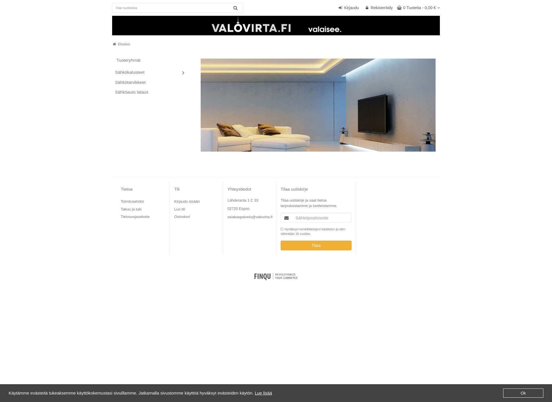 Screenshot for valovirta.fi