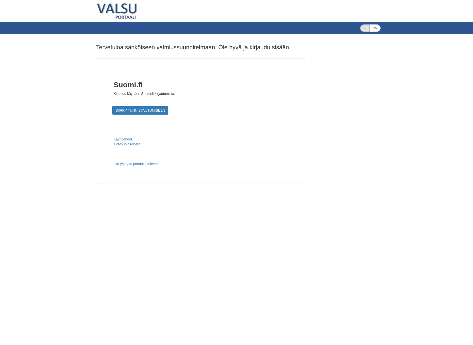 Skärmdump för valsu.fi