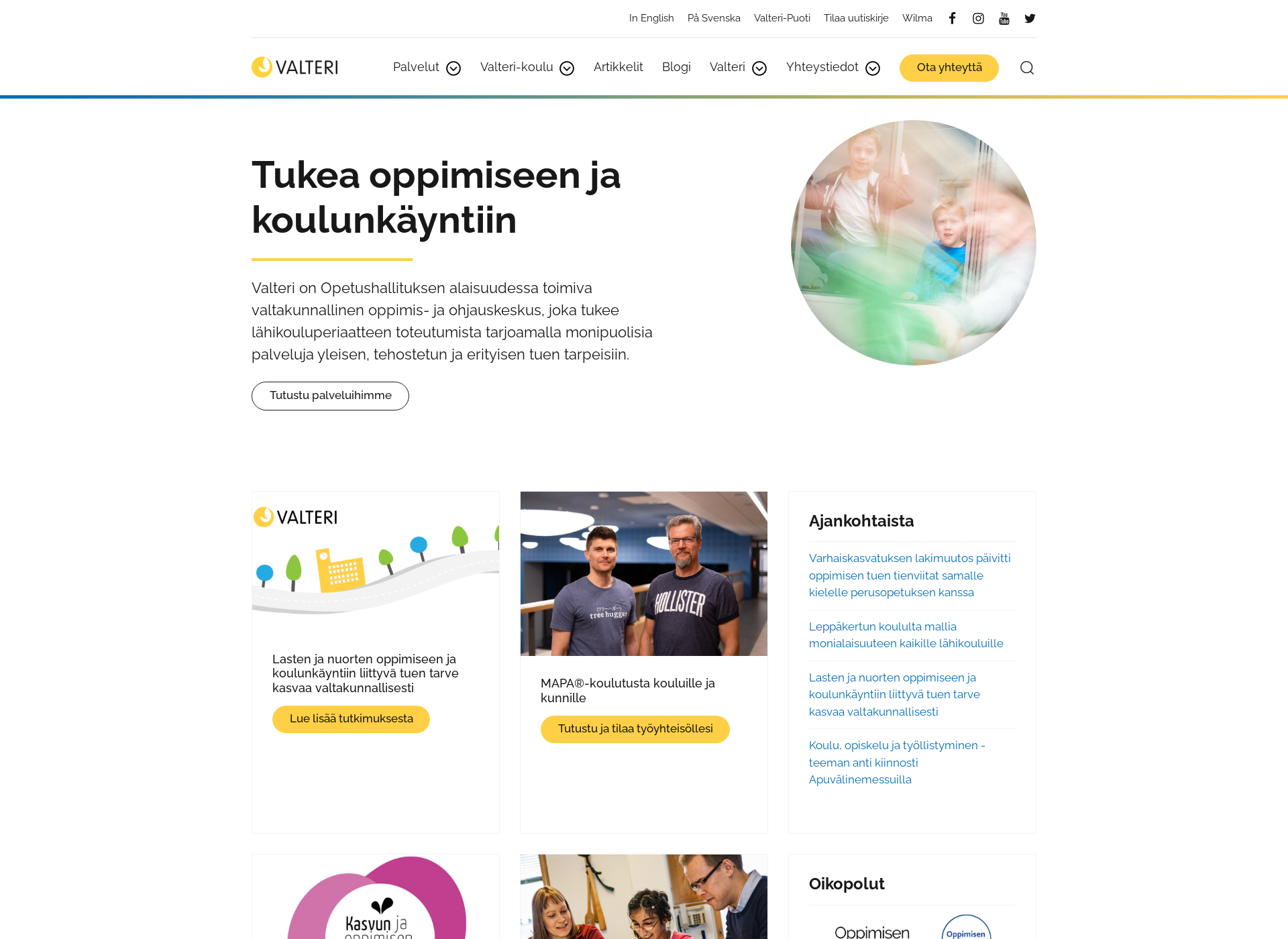 Screenshot for valteri.fi