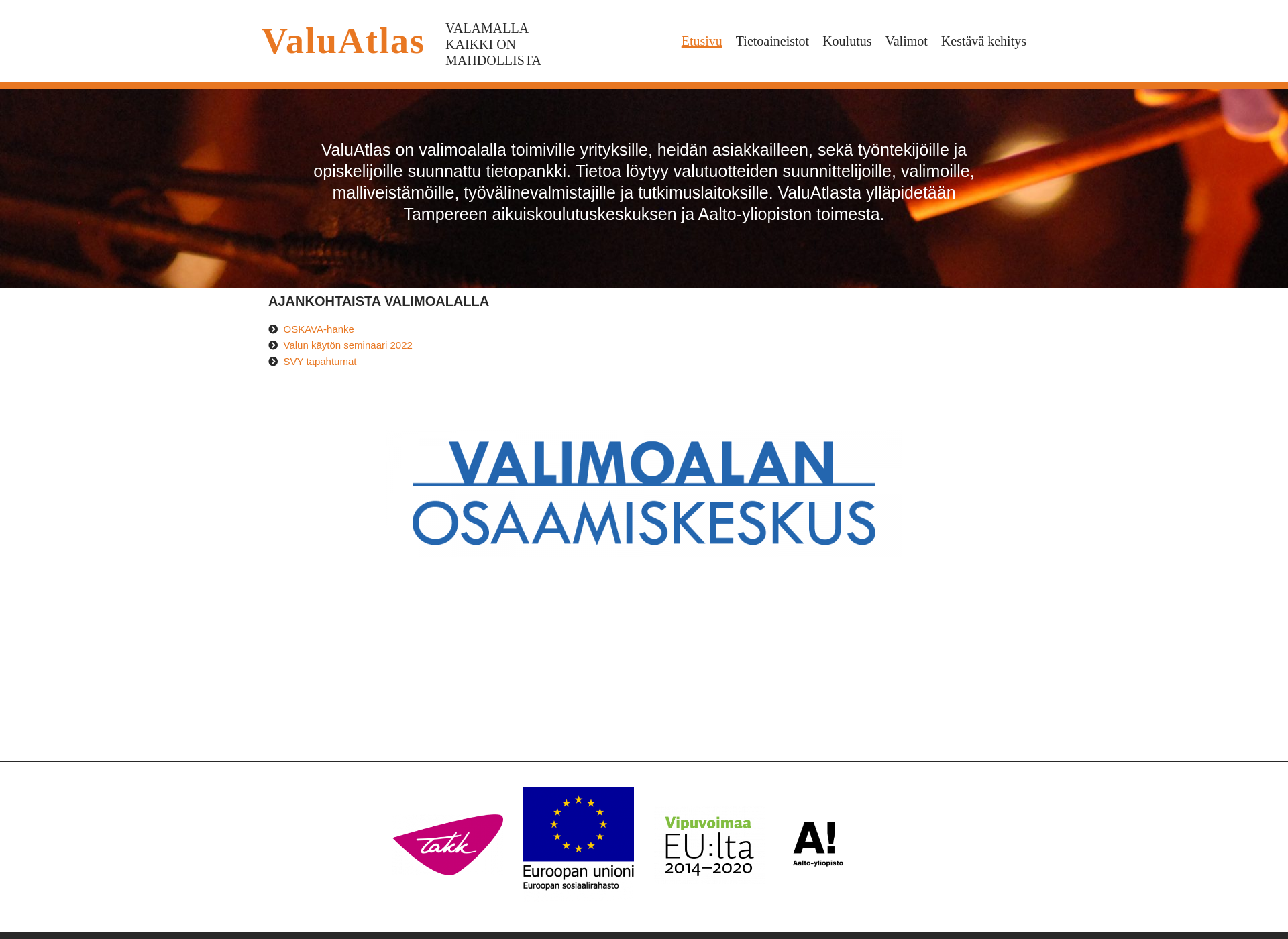Skärmdump för valuatlas.fi