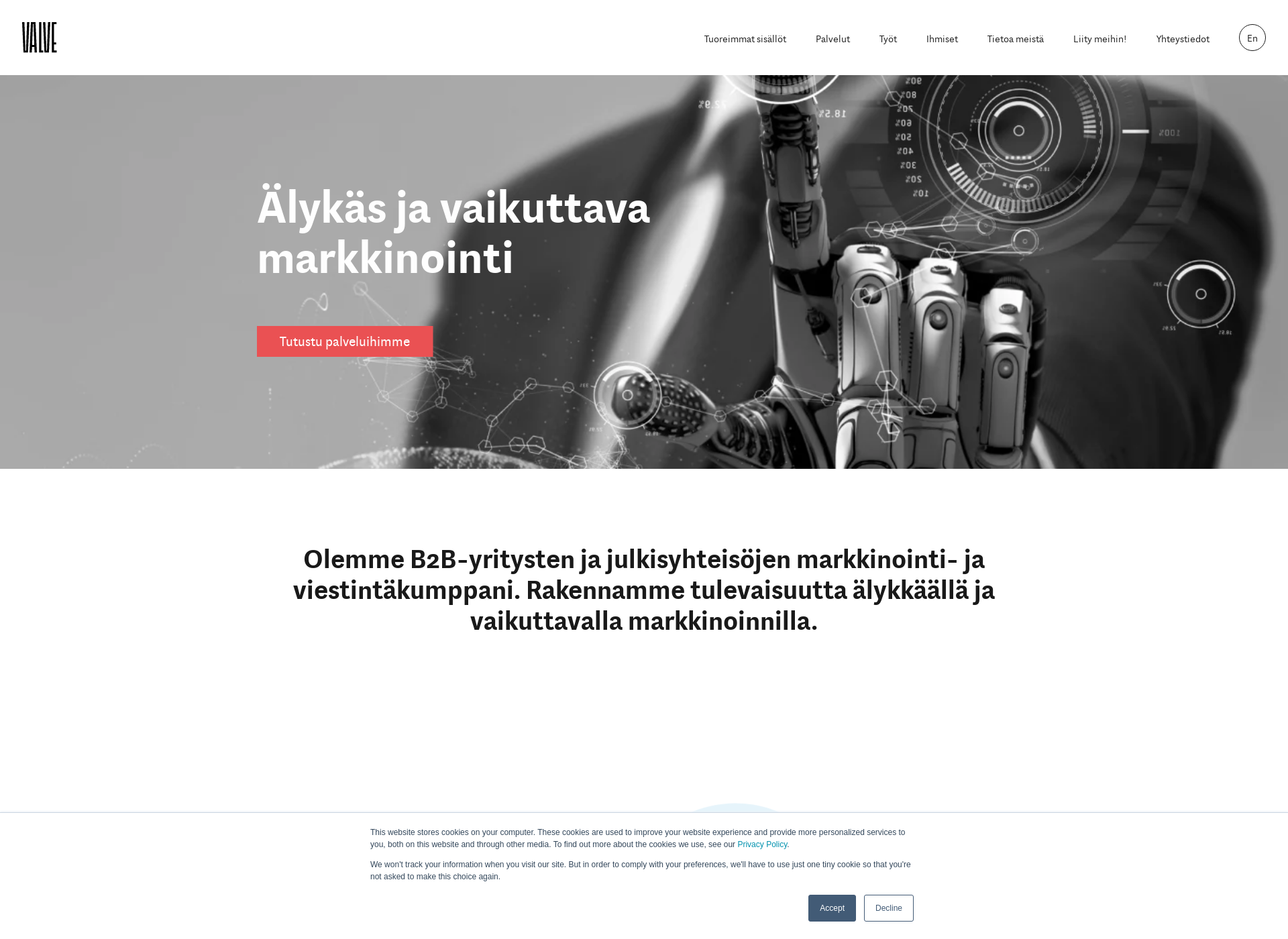 Screenshot for valve.fi