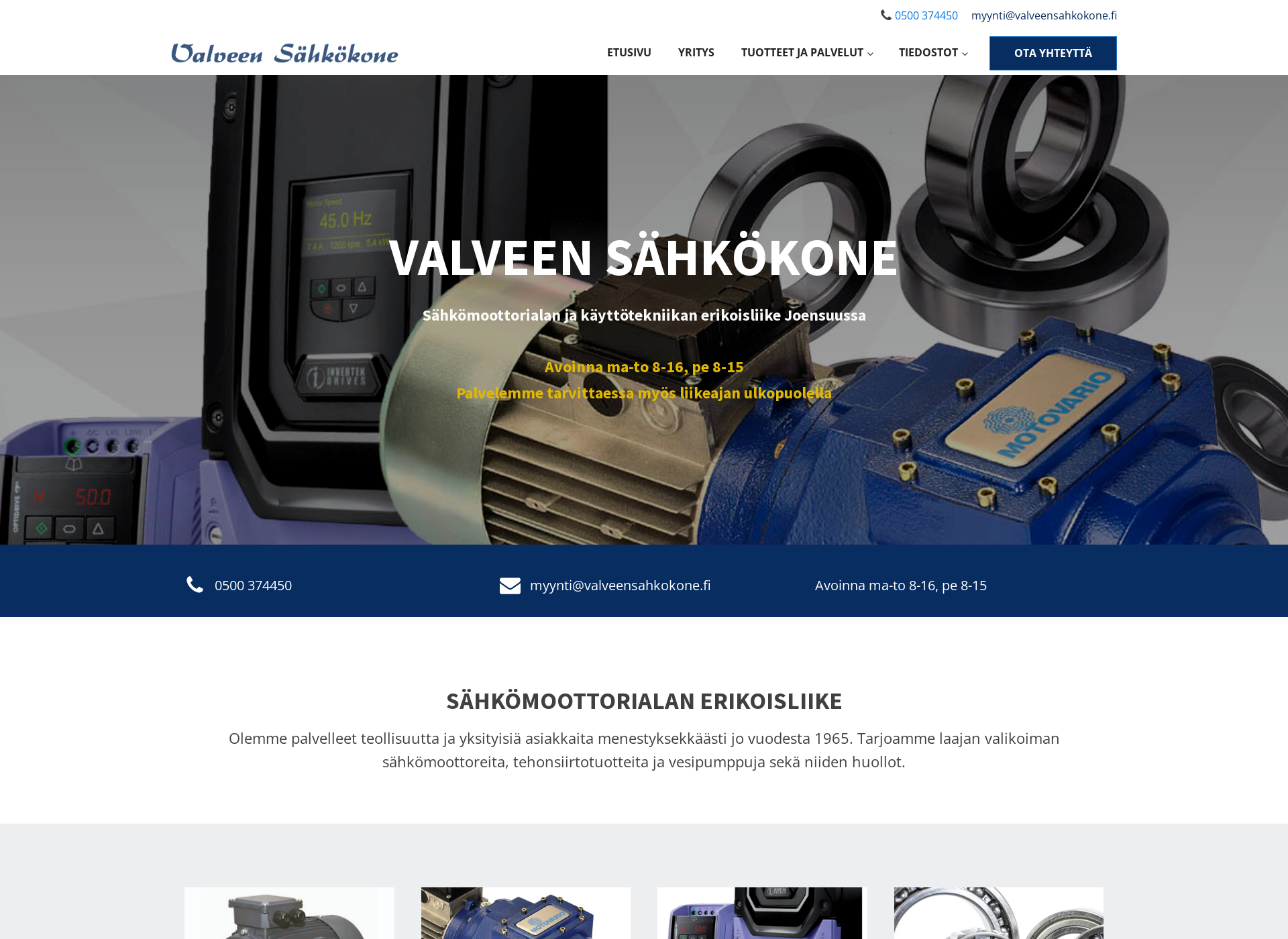 Screenshot for valveensahkokone.fi